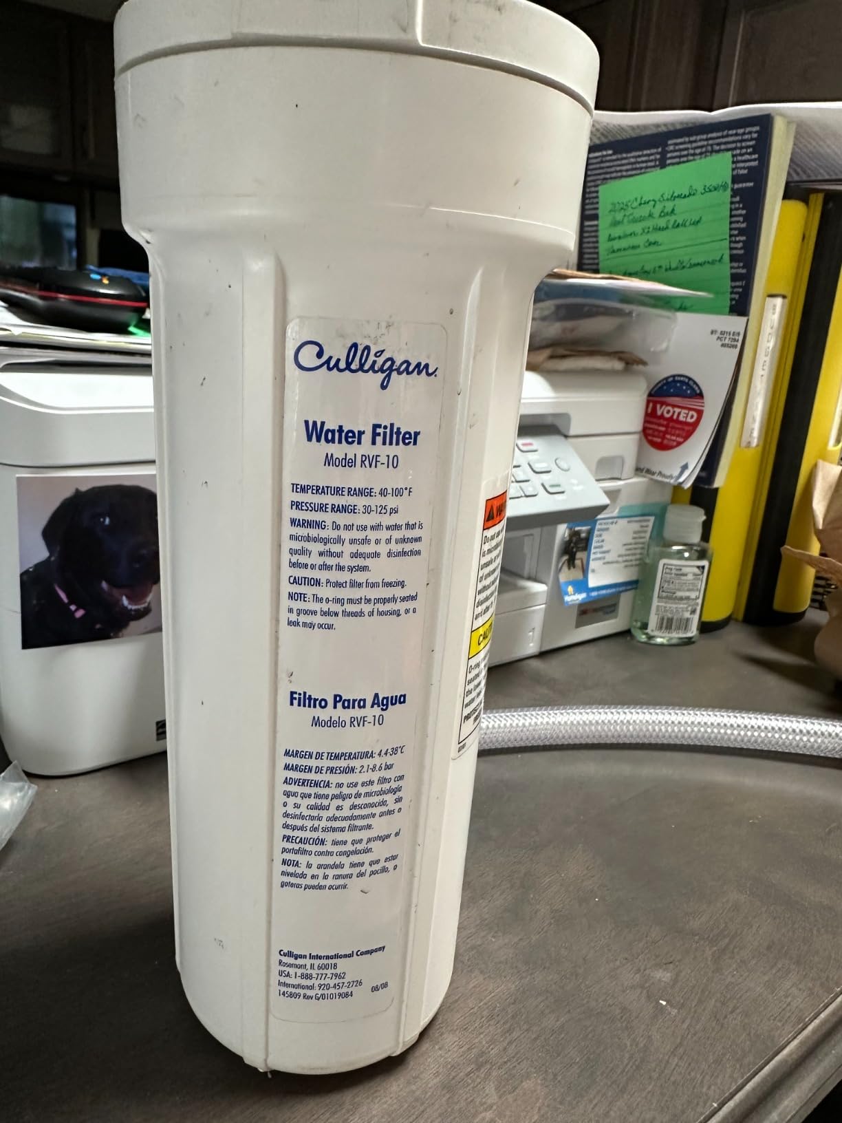 Culligan RVF-10 External RV Water Filter System - Hose Connector Kit, D-15 Replacement Cartridge Included - Reduces Chlorine Taste & Odor for Cleaner RV Water, 250 Gal customer photo 2