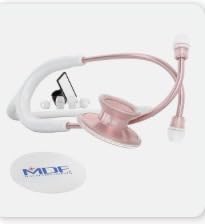 MDF Instruments Acoustica Lightweight Stethoscope for Doctors, Nurses, Students, Home Health Use, Dual Head, Black Tube, Black Chestpiece-Headset, MDF747XPBO customer photo 2