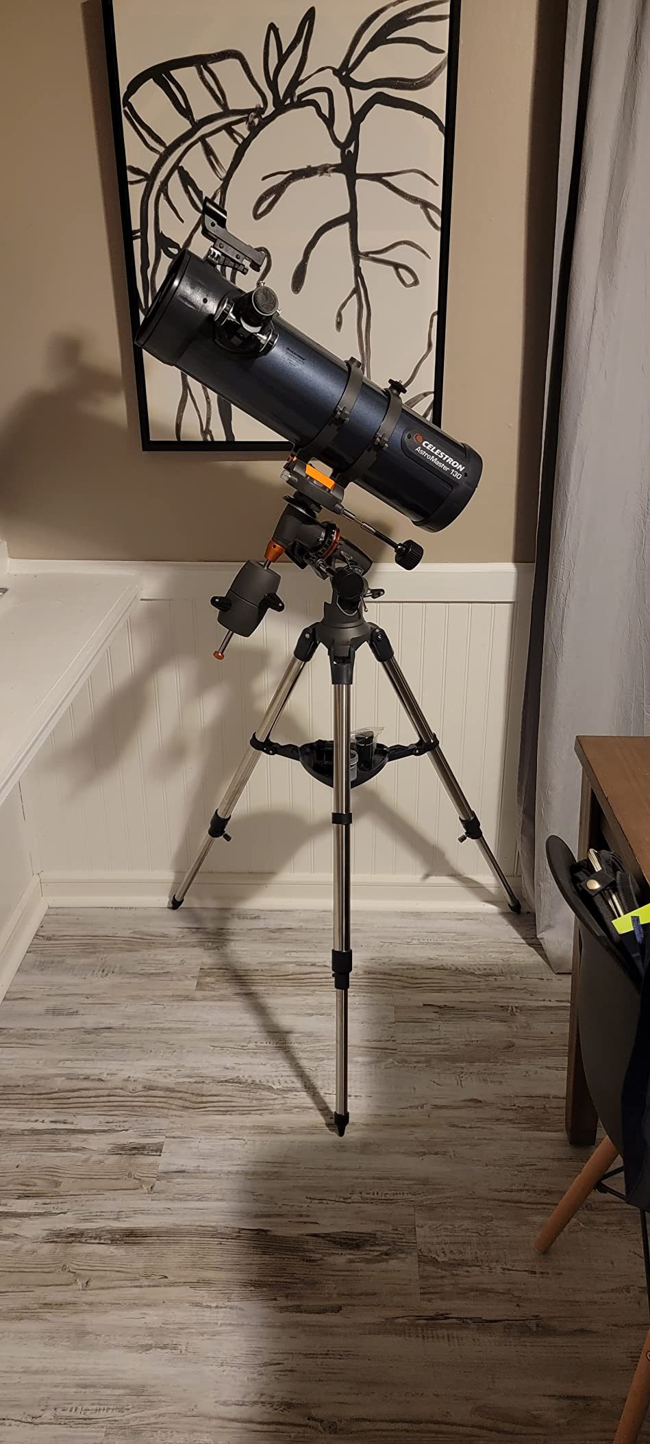Celestron AstroMaster 130EQ-MD Telescope with Motorized Tracking | Perfect Telescope for Beginners, Motorized Star Tracking, German Equatorial Mount with Easy Manual Controls, No-Tool Setup customer photo 1