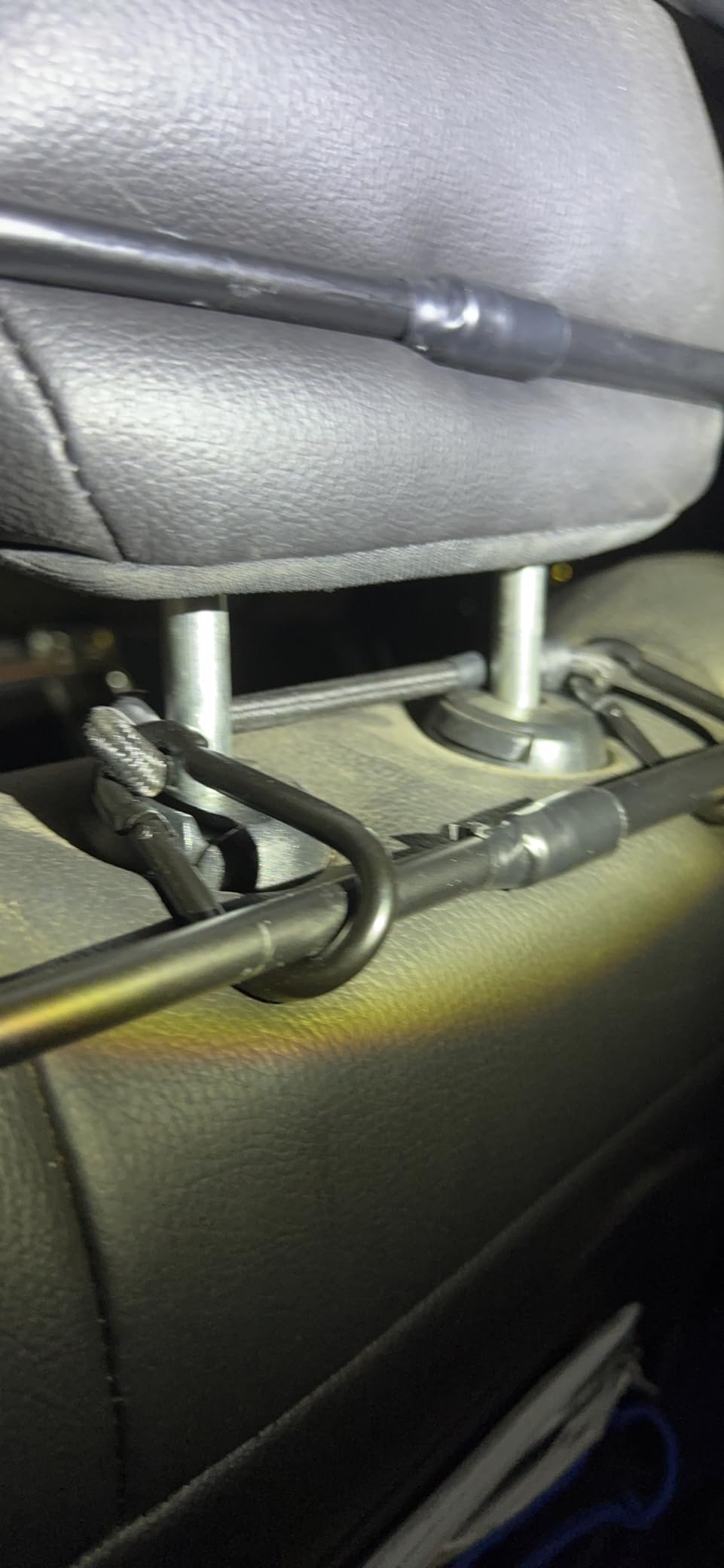 The ZooKeeper Original Zookeeper Car, SUV, and Truck Adjustable Dog Barrier | Universal Fit - Moves with All Your Vehicle Seats. Tilt. Slide. Recline. Easy Install - Strong Metal Tubing Gate Pet Divider customer photo 2