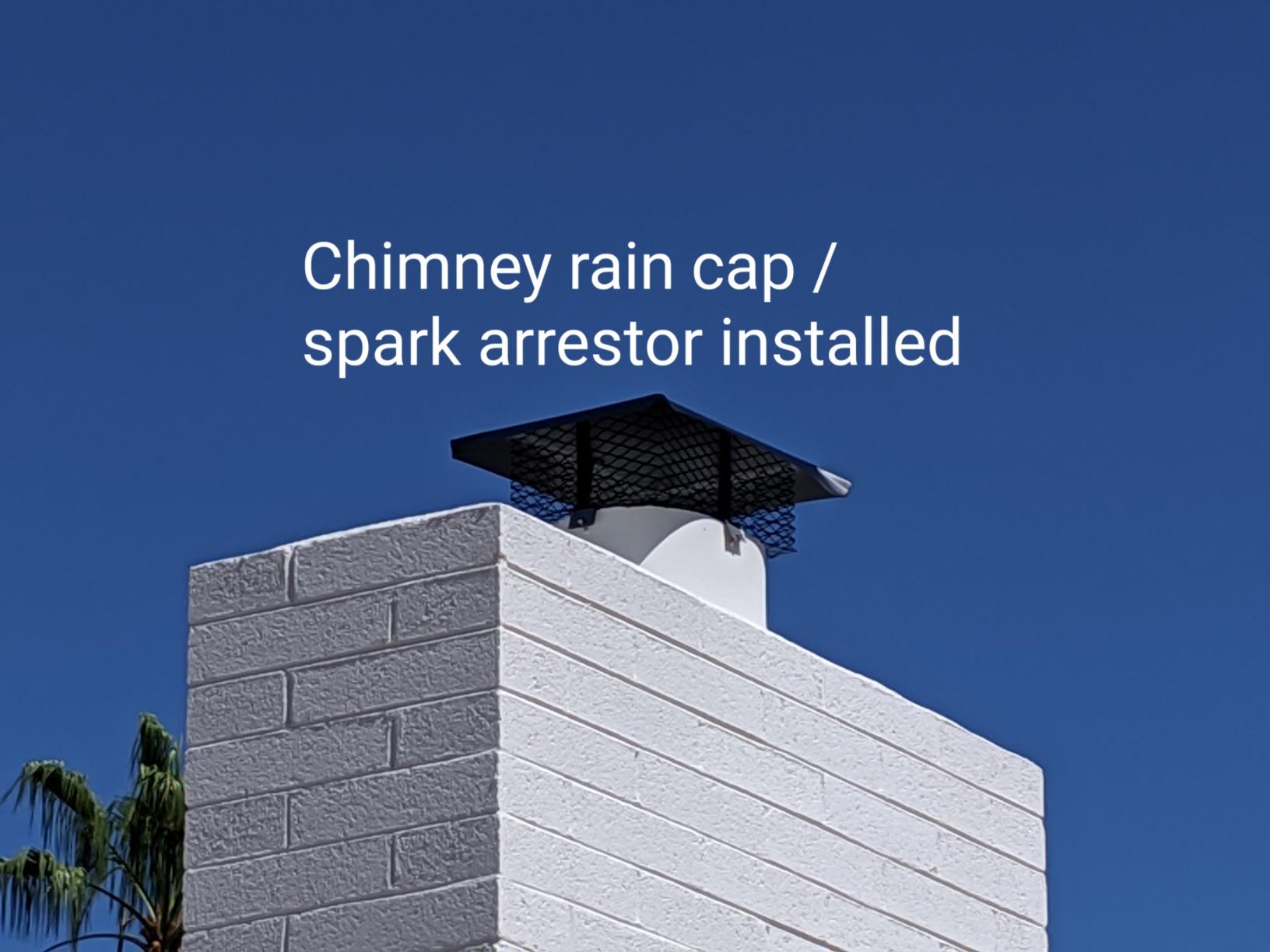 HY-C SCADJ-L Shelter Adjustable Clamp On Single Chimney Cover, Fits Outside Various Sizes of Existing Clay Flue Tile, Large, Black Galvanized Steel customer photo 1