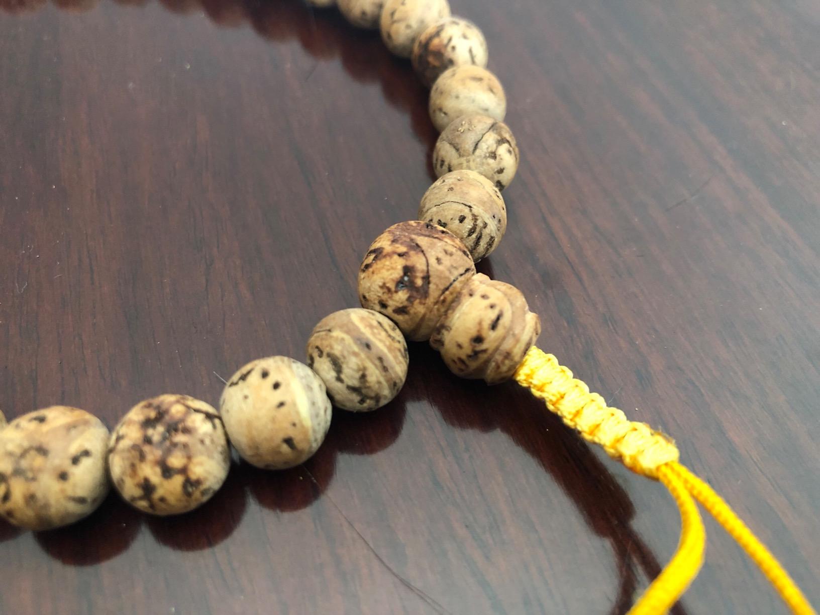 DharmaObjects Tibetan Buddhist Meditation 108 Beads Genuine Bodhiseed Mala for Compassion customer photo 1