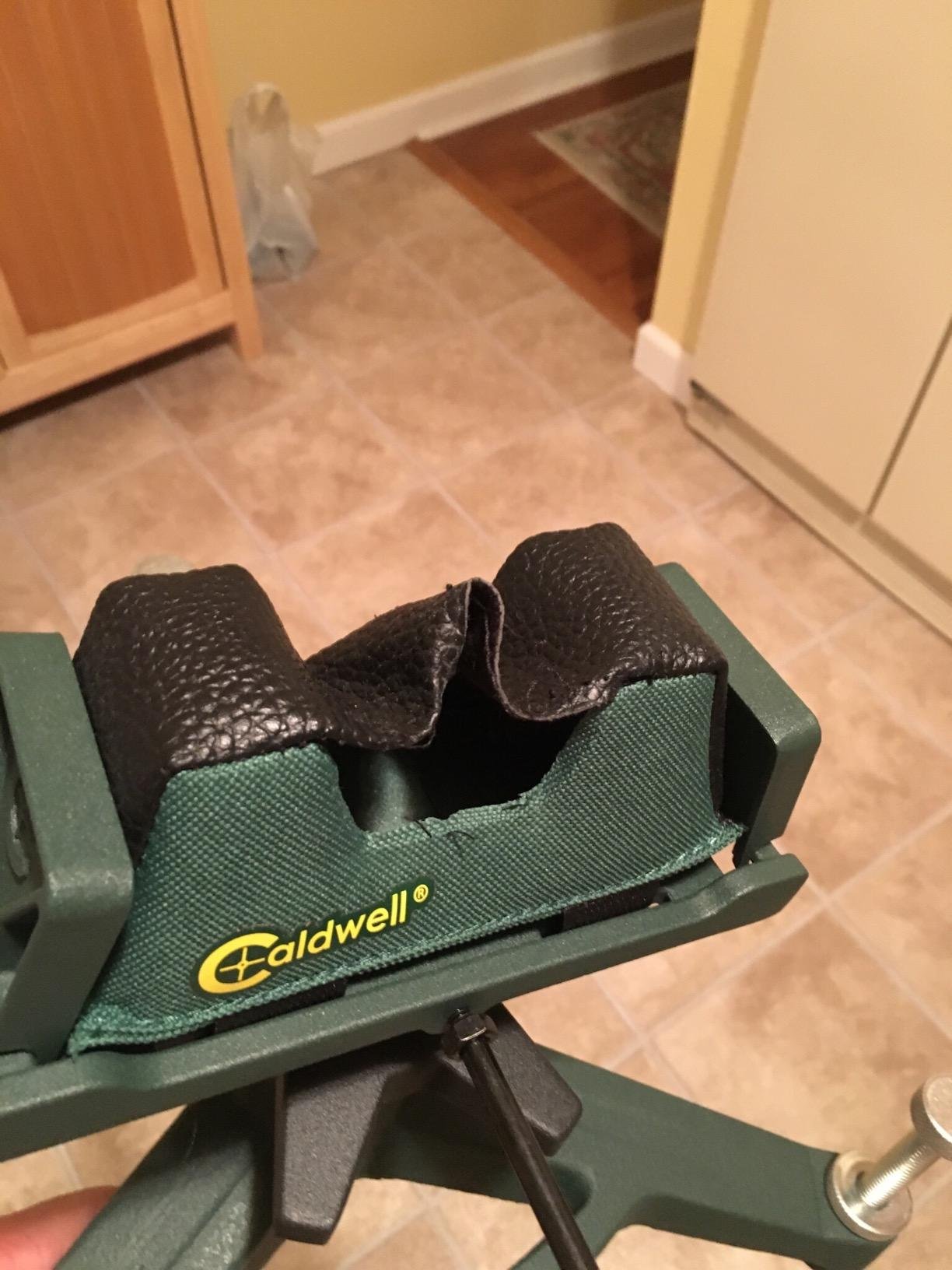 Caldwell The Rock Front Shooting Rest with Adjustable Elevation, Recoil Reducing, Interchangeable Feet, for Range, Hunting, Shooting, and Outdoors customer photo 1