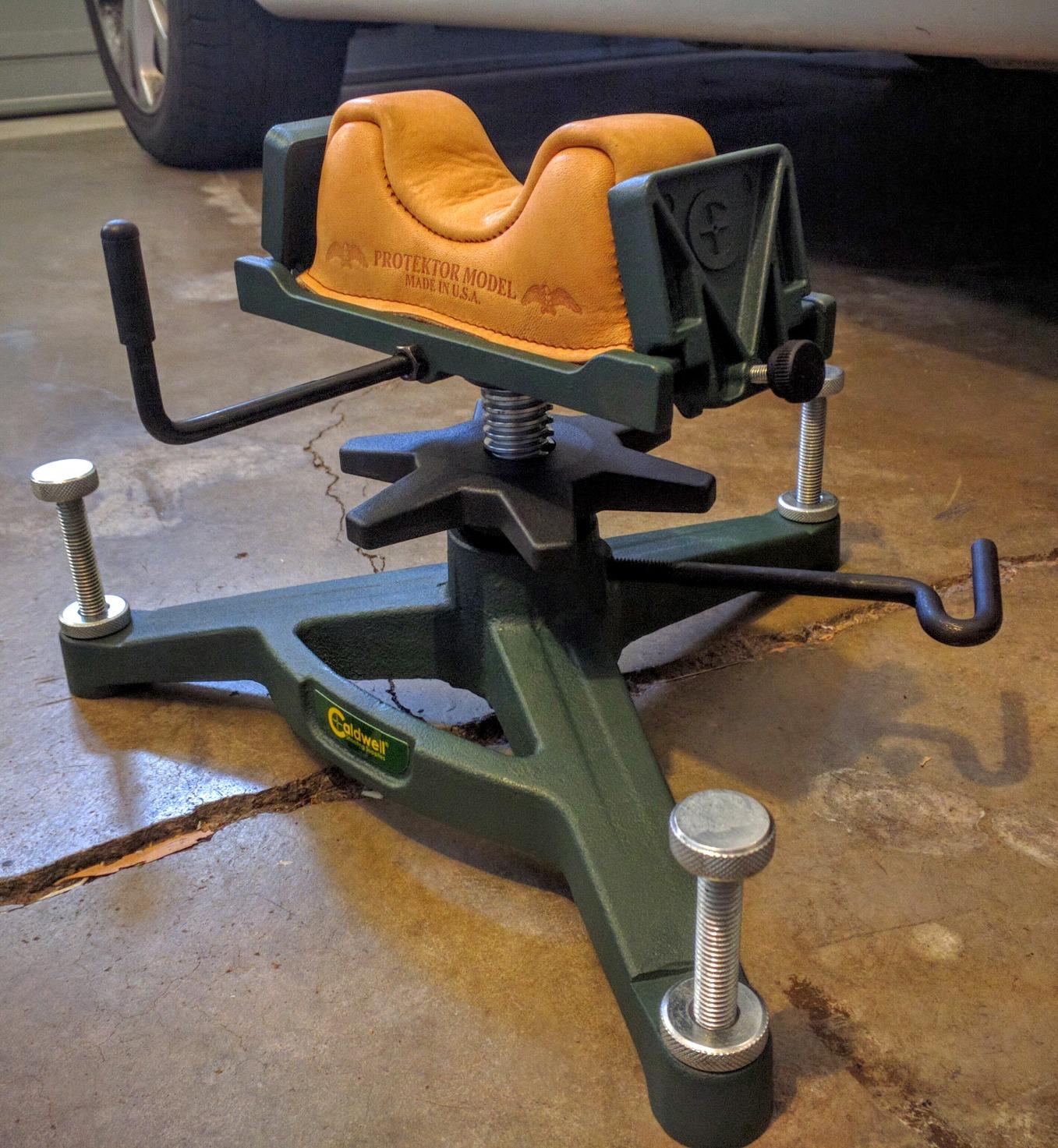 Caldwell The Rock Front Shooting Rest with Adjustable Elevation, Recoil Reducing, Interchangeable Feet, for Range, Hunting, Shooting, and Outdoors customer photo 2