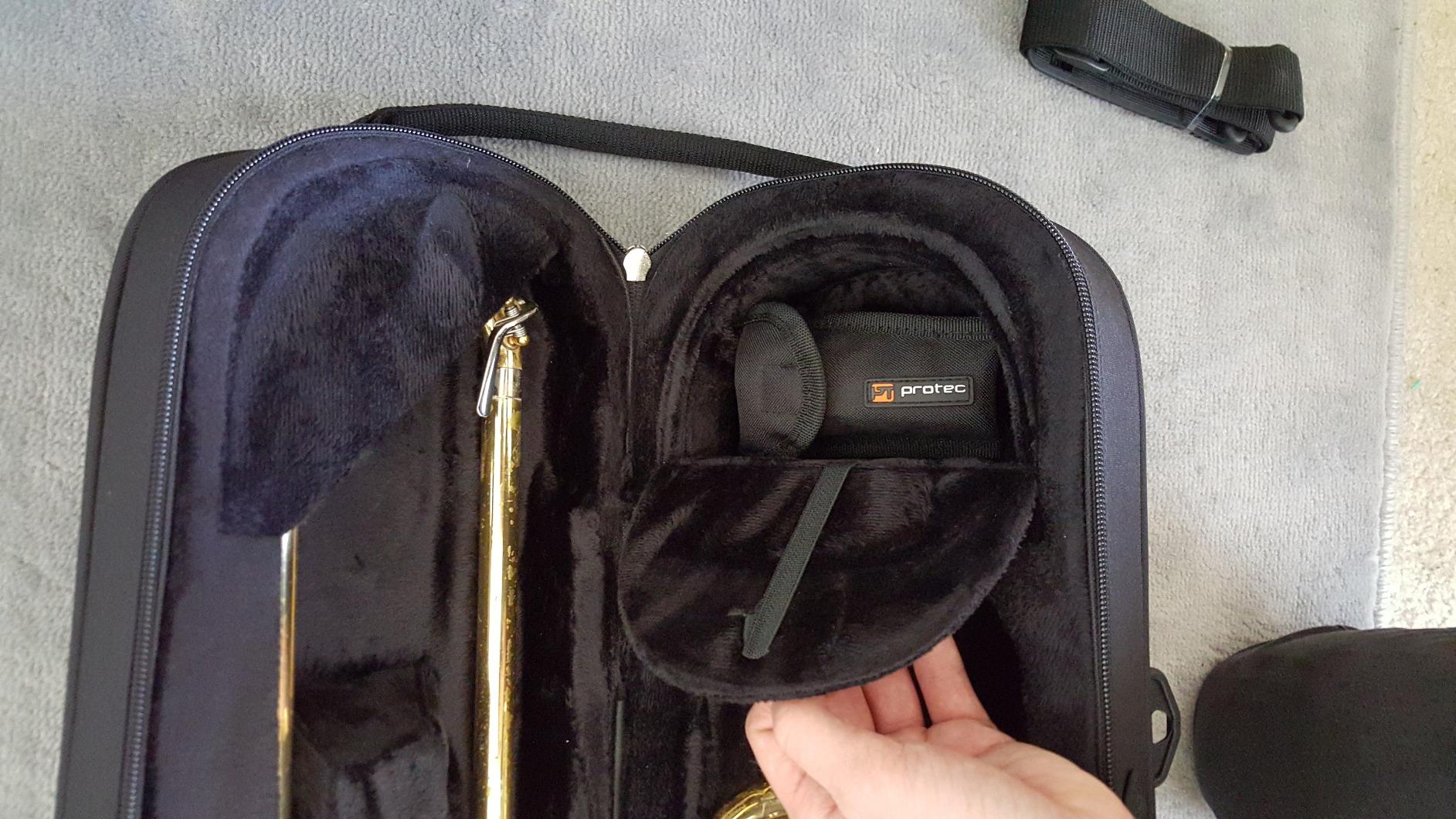 Protec Tenor Trombone Contoured MAX Case (F Attachment), Black, Model MX306CT customer photo 1