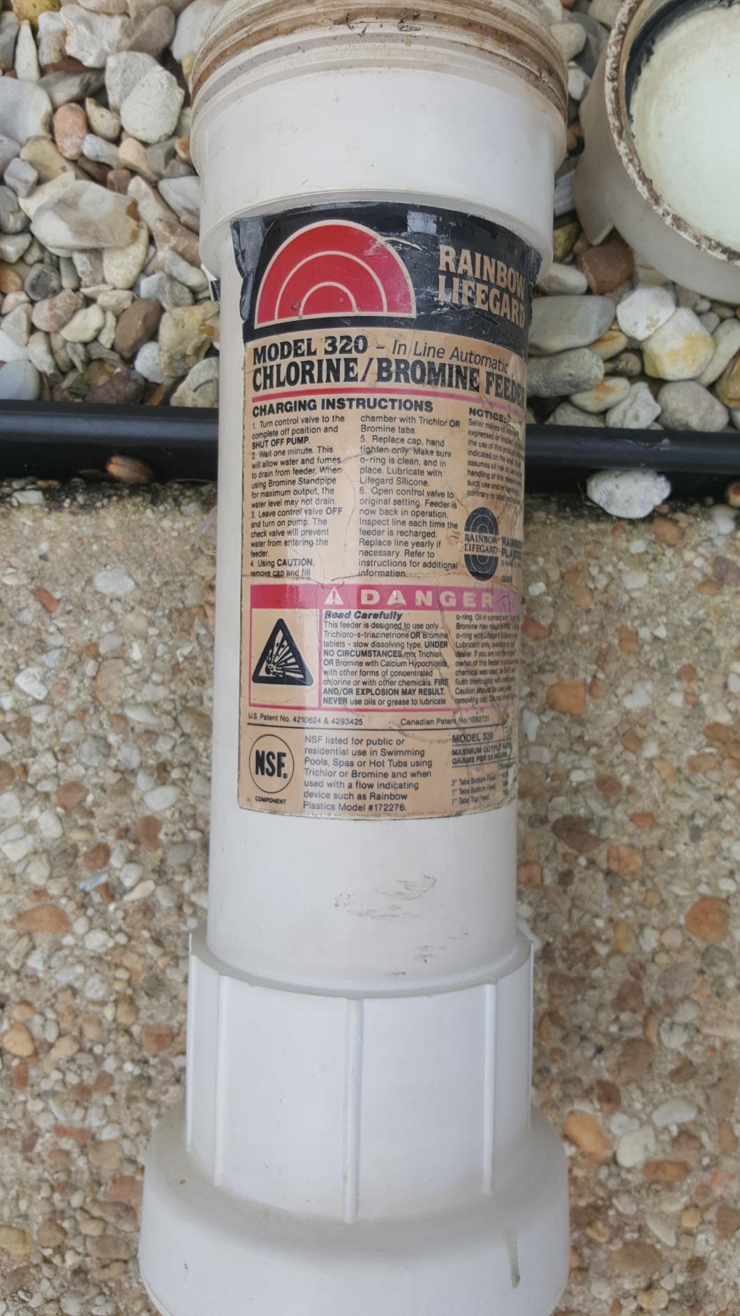 Pentair R171096 Rainbow 320 Automatic in-Line Chlorine/Bromine Feeder for Pool and Spa customer photo 1