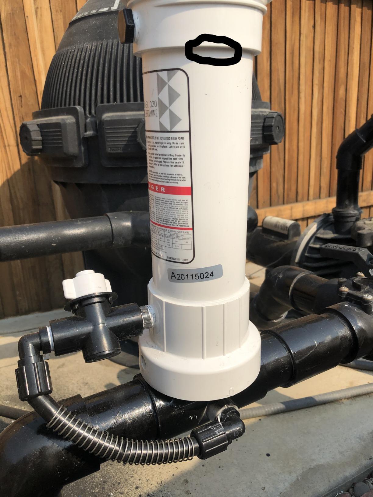 Pentair R171096 Rainbow 320 Automatic in-Line Chlorine/Bromine Feeder for Pool and Spa customer photo 2