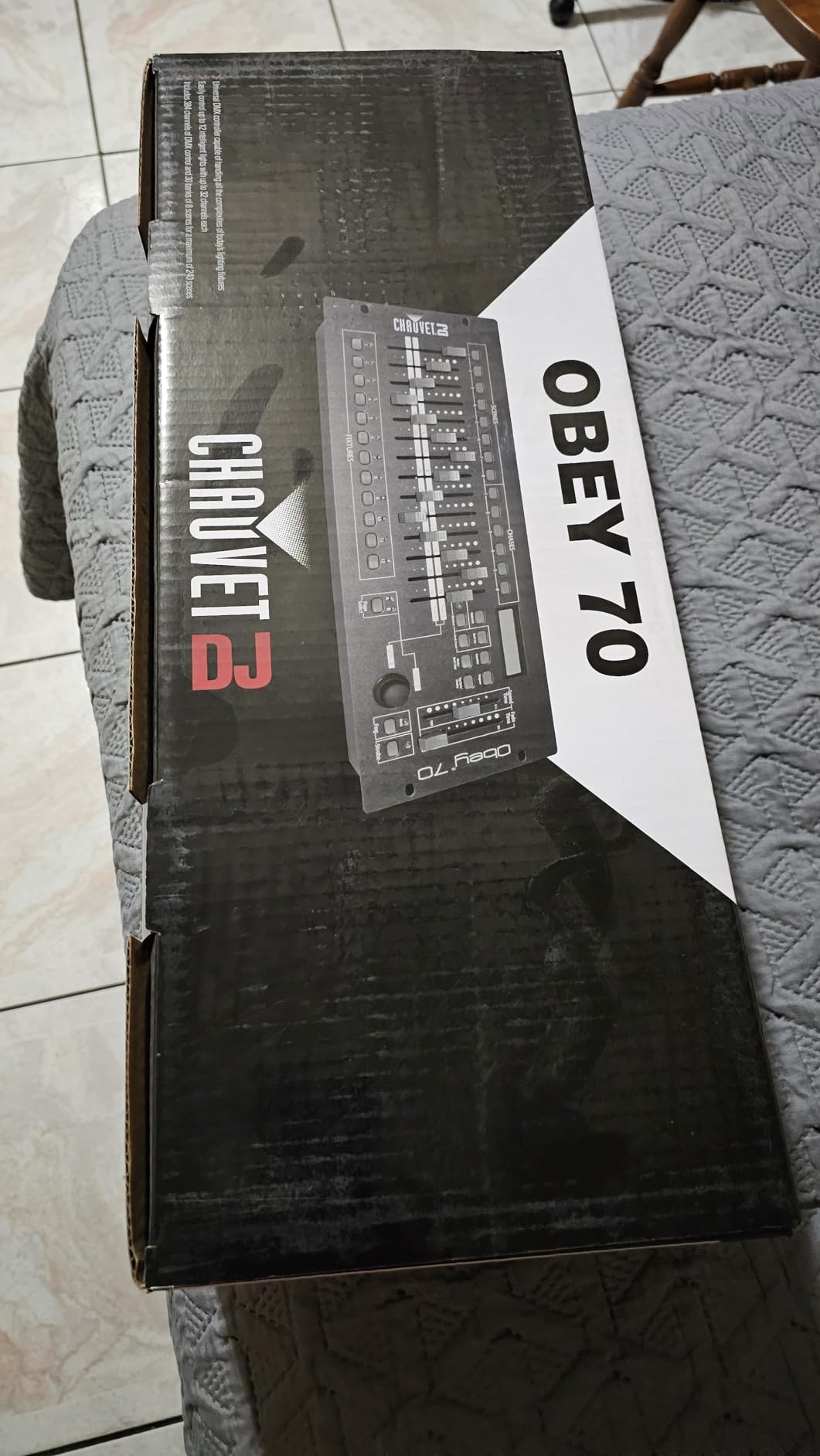 CHAUVET DJ Obey 70 Universal DMX-512 Controller | LED Light Controllers | Programmable scenes and chases, fader based live operation, suits stage bands clubs theaters, drives dimmer light boards customer photo 1