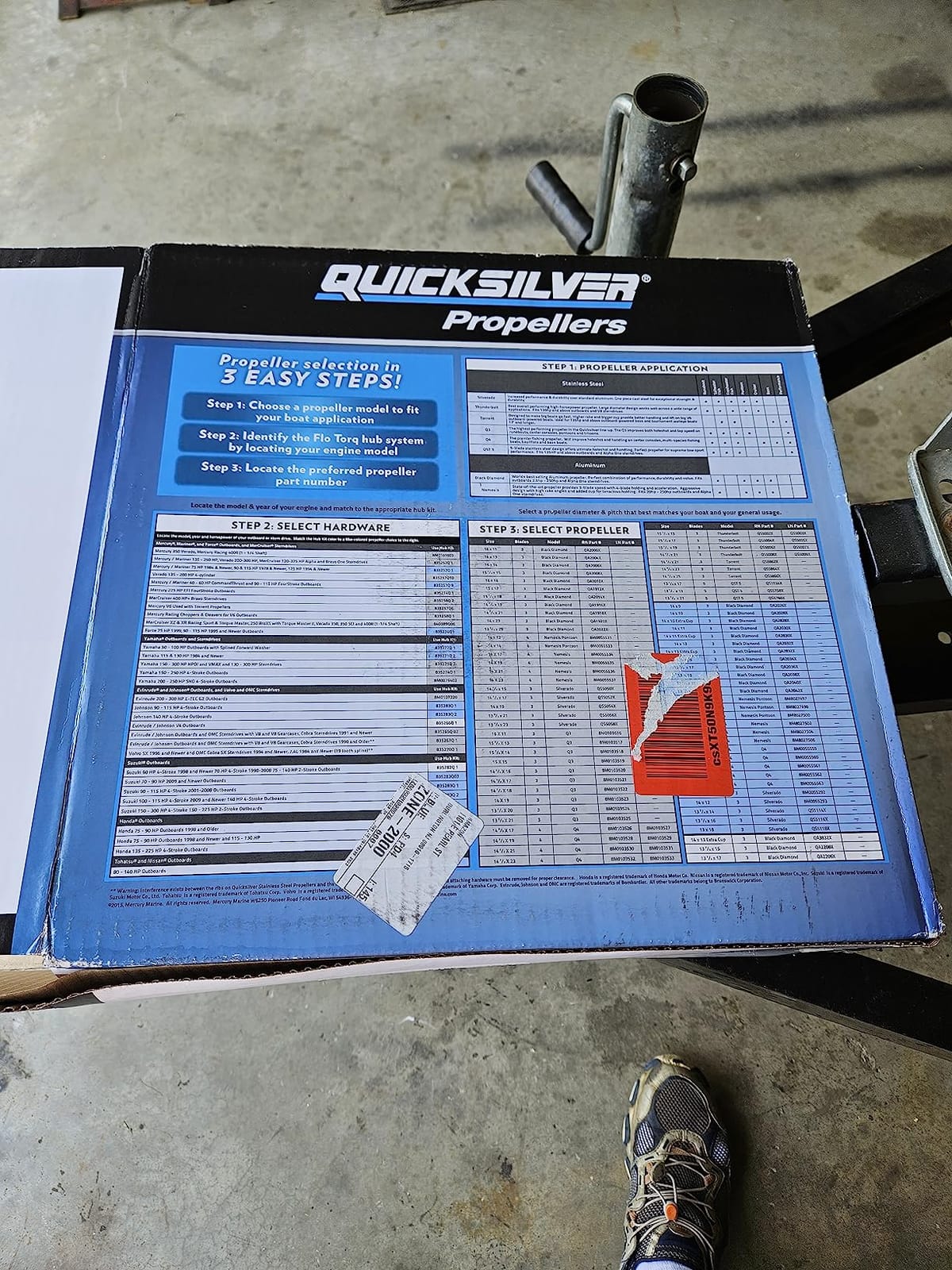 Quicksilver Black Diamond 3-Blade Aluminum Propeller for Mercury and MerCruiser Engines customer photo 1