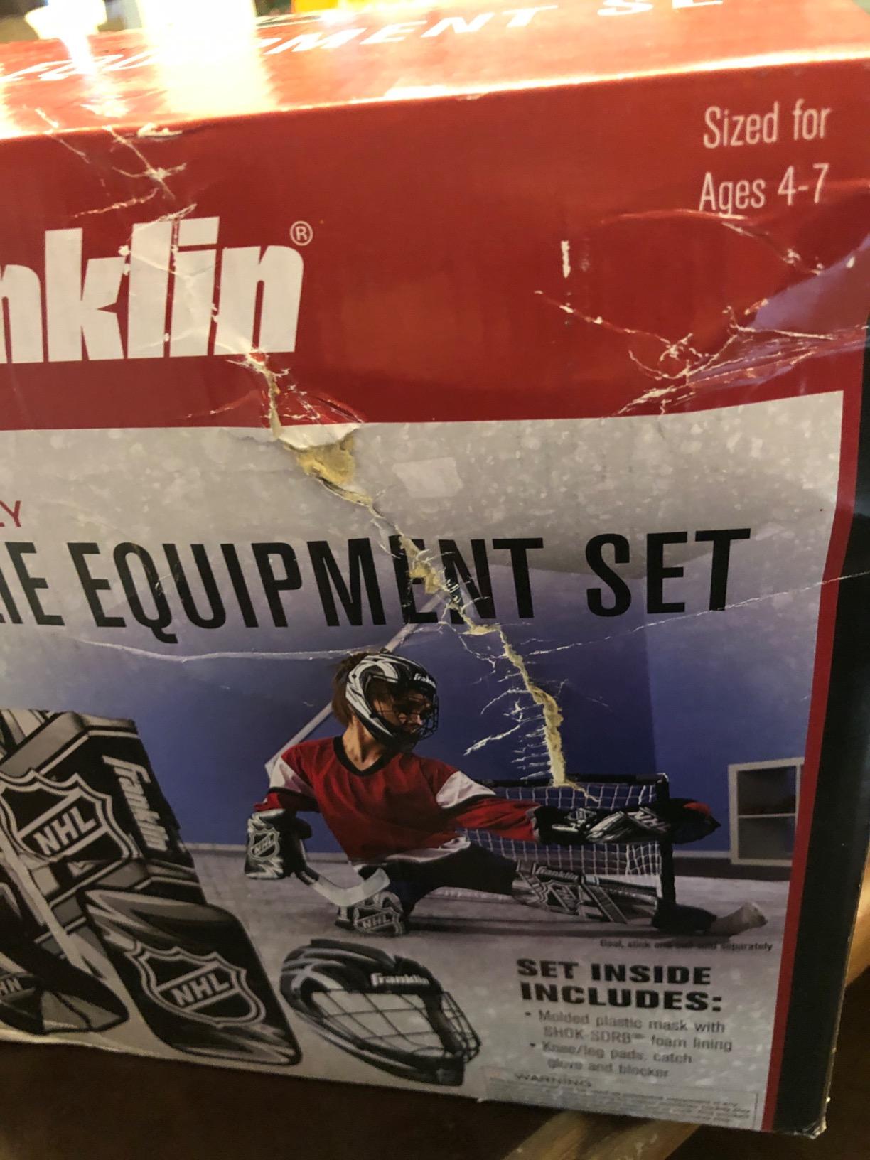 Franklin Sports NHL Youth Mini Hockey Goalie + Mask Set customer photo 1