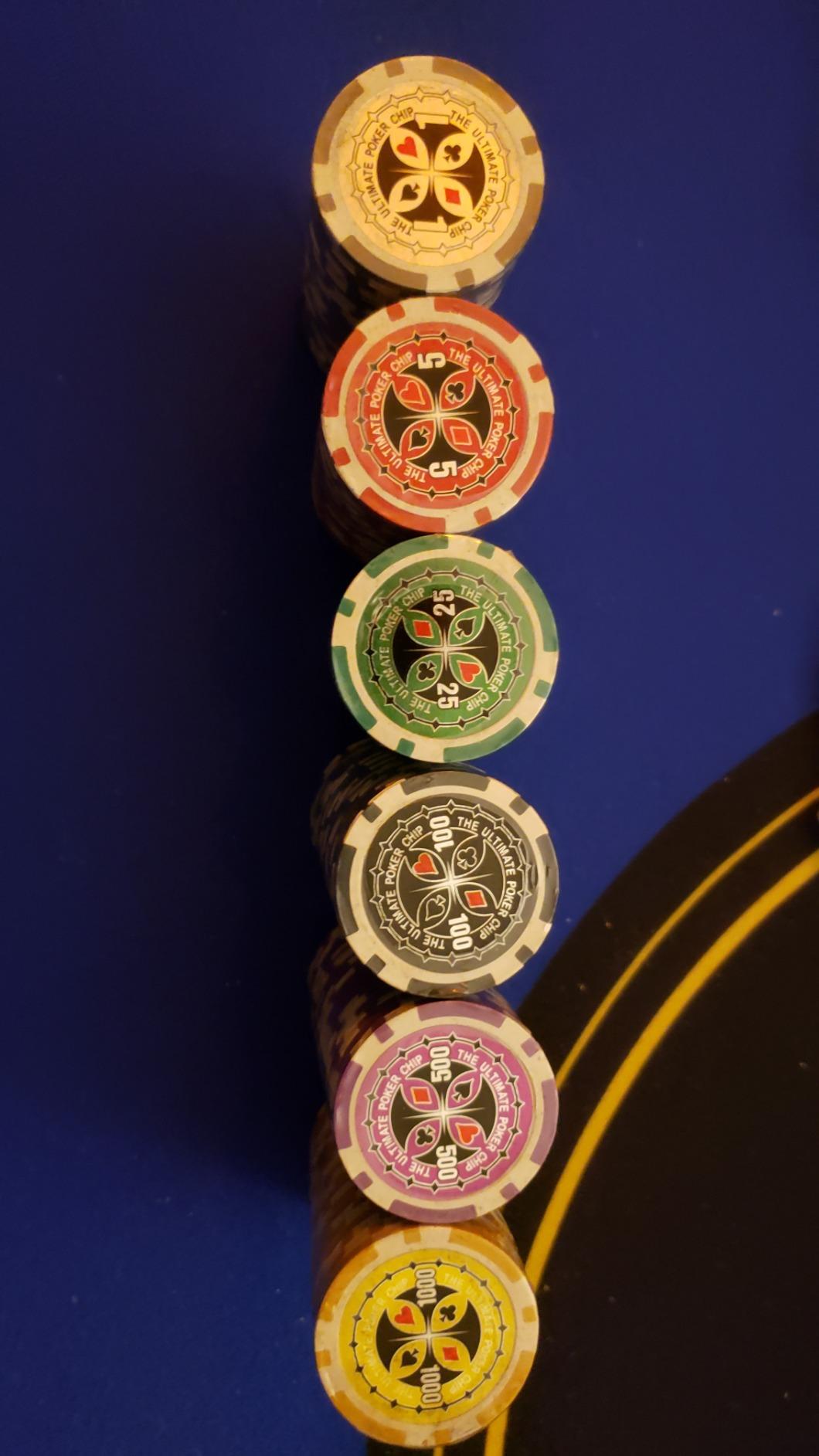 Brybelly 14 Gram 500 Count Poker Set - The Ultimate - 14G Clay Composite Chips with Aluminum Case, Playing Cards, Dealer Button for Poker, Texas Hold'em, Blackjack, Casino Games at Home customer photo 2