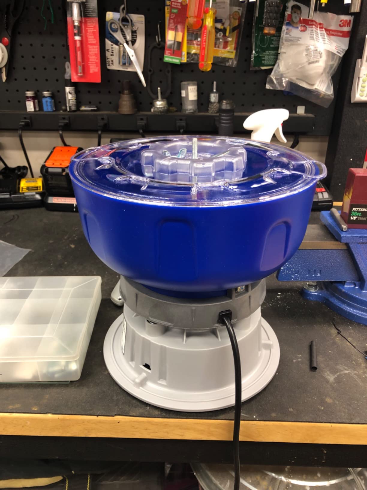Frankford Arsenal Quick-N-EZ Vibratory Case Tumbler with Clear Viewing Lid and Durable Construction for Reloading, Cleaning and Dry Tumbling Brass Cases customer photo 2