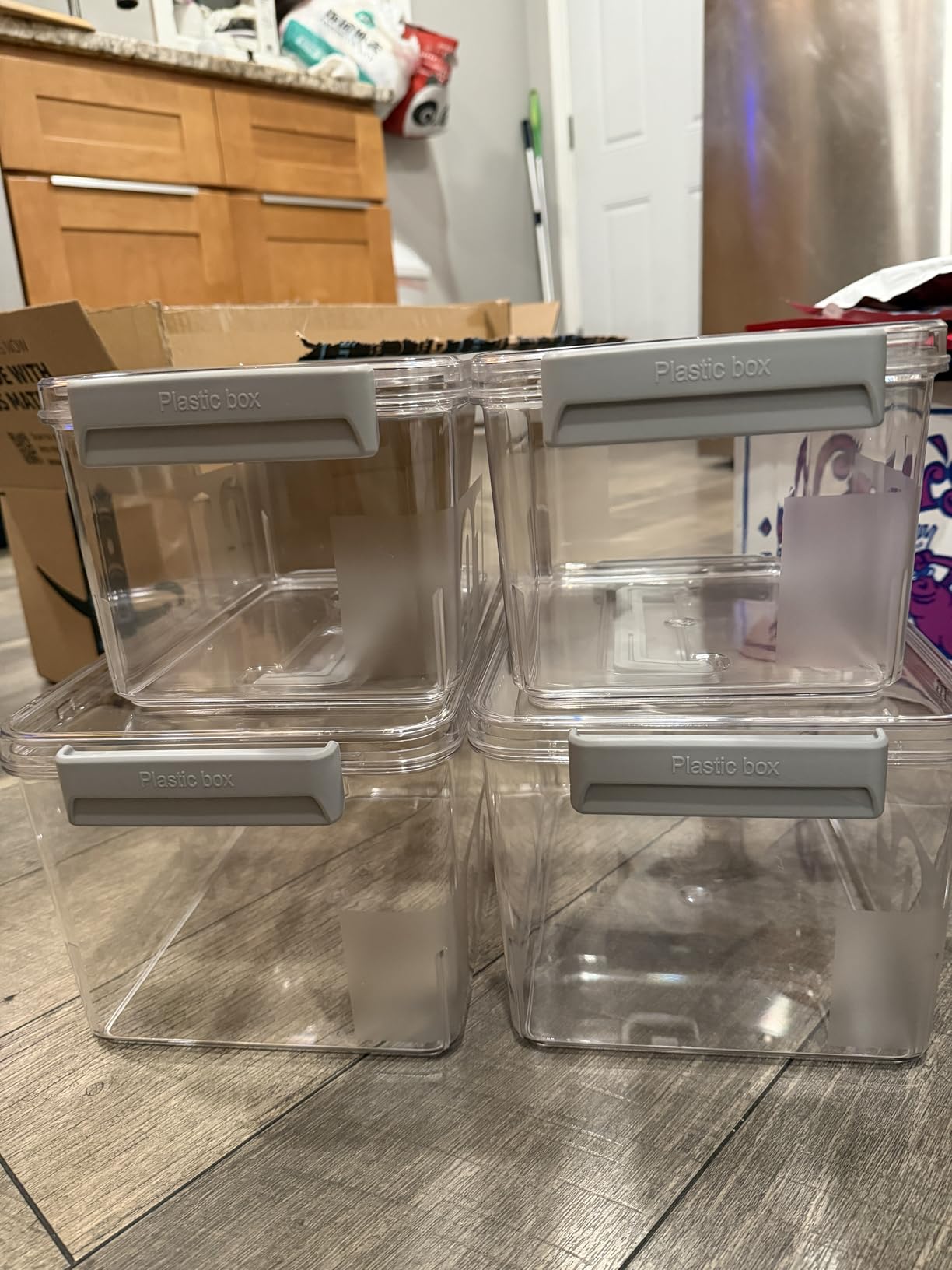 Sterilite 4 Pack Ultra Latching Box, Storage Bins with Lids, Clear Plastic, 70 Quart - Heavy-Duty Organizing Containers for Closet, Bathroom, and Office customer photo 2
