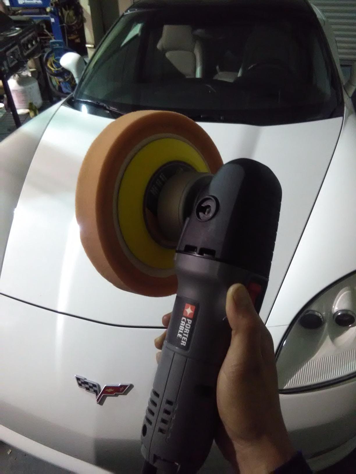 PORTER-CABLE Buffer Polisher, Car Polisher for Car Detailing, 6-Inch, Orbital, Variable Speed (7424XP) customer photo 1