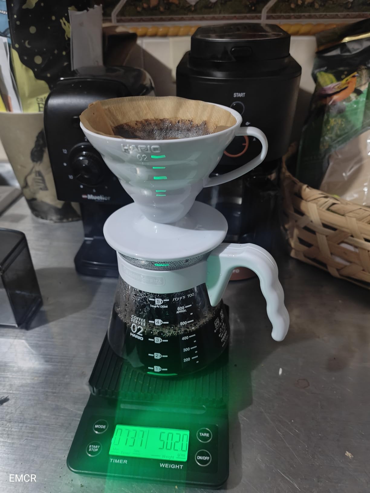 HARIO V60 Pour Over Coffee Starter Set, Size 02, Red customer photo 2