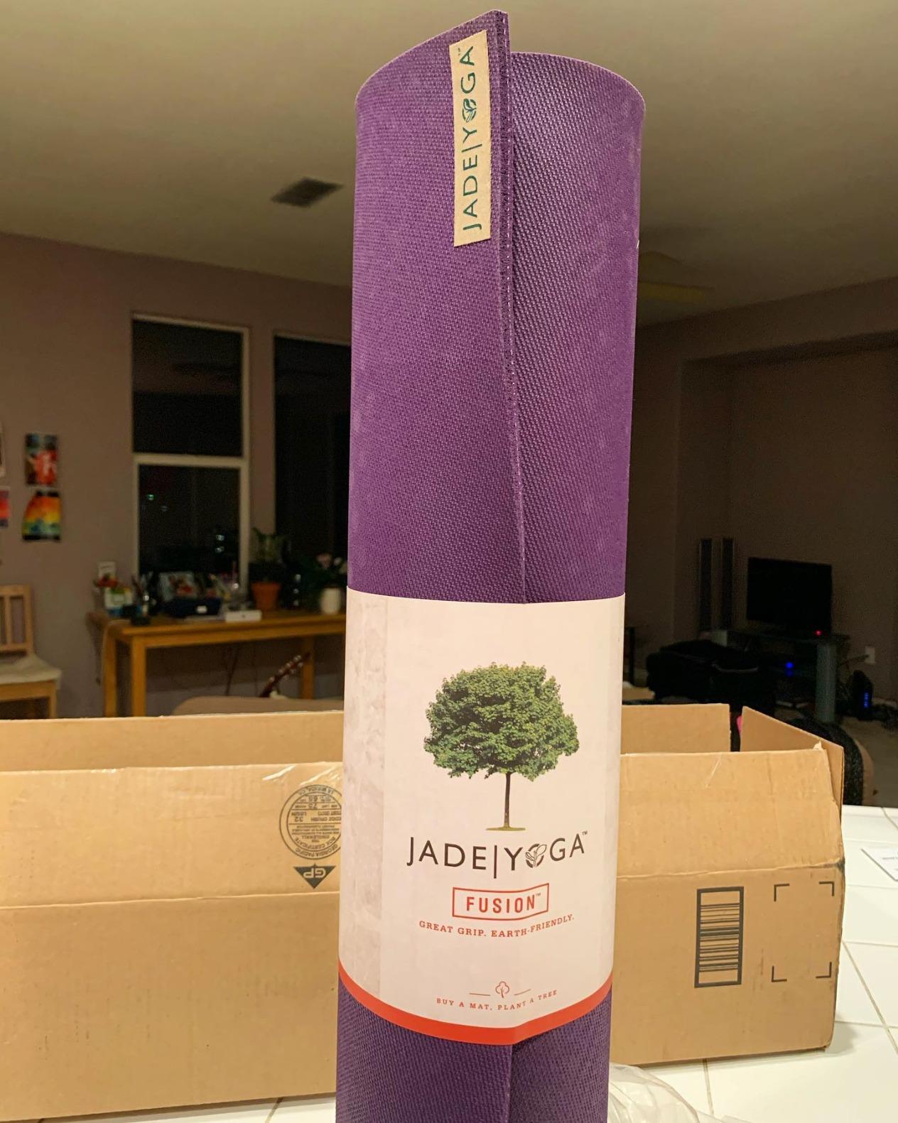 Jade Fusion Yoga Mat, Luxurious Comfort & Sturdy Workout Mats, Non-Slip with Extra Strong Grip, US Made customer photo 2