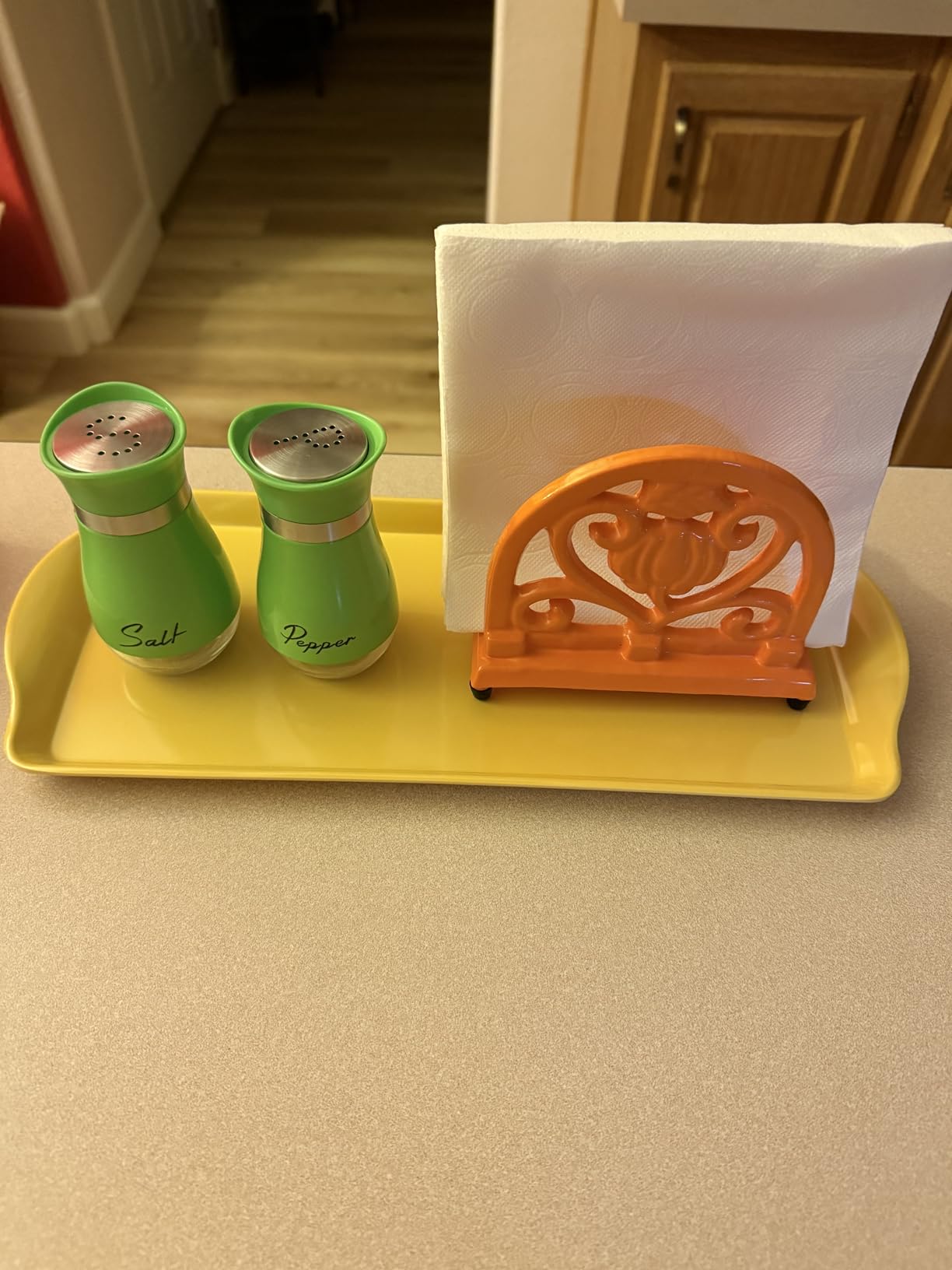 Reston Lloyd Melamine Plastic Tidbit Tray, BPA-Free, Food Safe, Multipurpose Platter Serving Tray, Turquoise customer photo 1