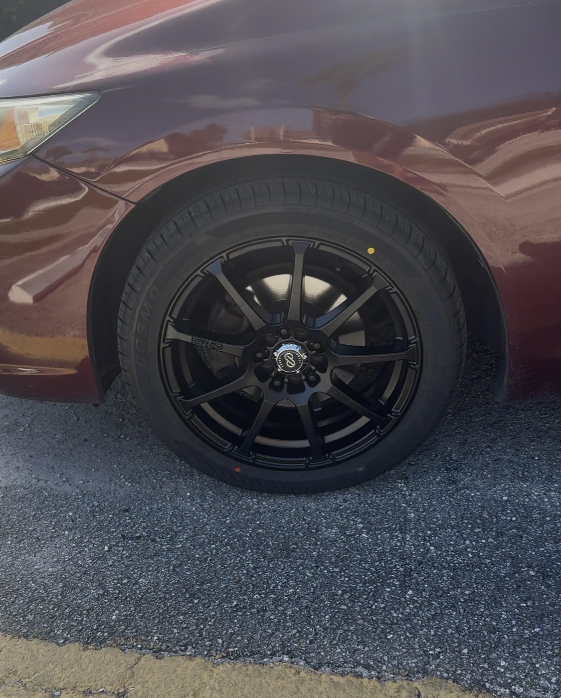 Enkei 17x7 EDR9 (Matte Black) Wheels/Rims 5x100/114.3 (441-770-0245BK) customer photo 2