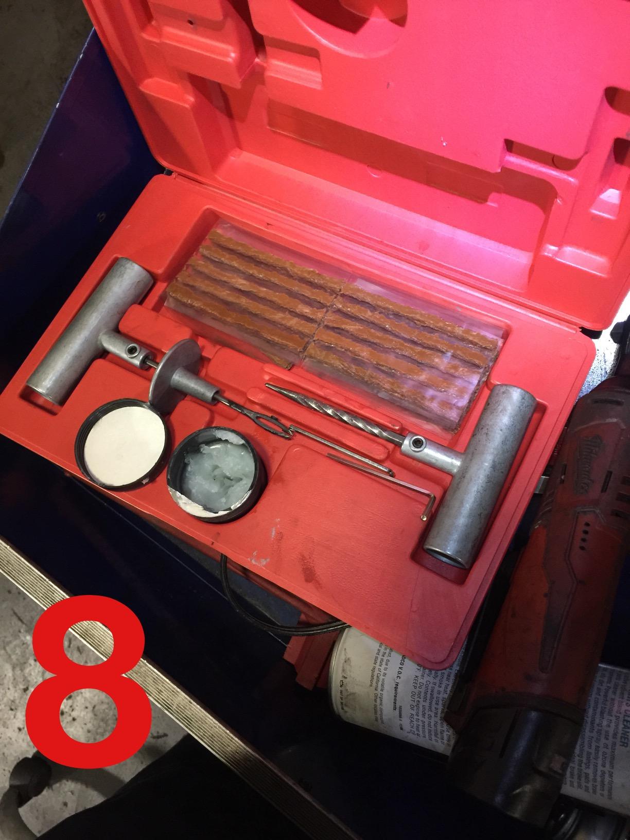 Tooluxe 50002L -35 Piece Tire Repair Universal Heavy Duty Tire Repair Kit with Plugs, Fix A Flat Tire Repair Kit, Ideal for Tires on Cars, Trucks, Motorcycles, ATV Roadside Emergency, Tire Plug Kit customer photo 1