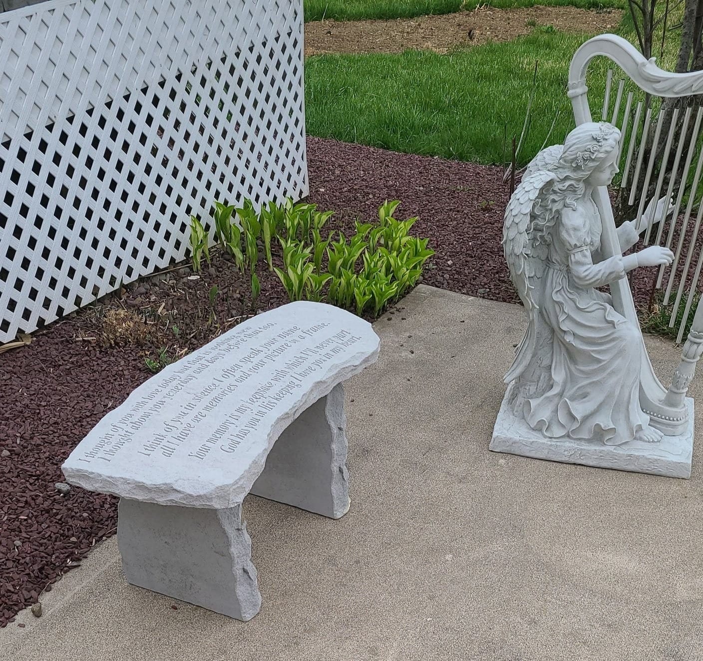 Kay Berry Stone Bench- I Thought of You with Love customer photo 2