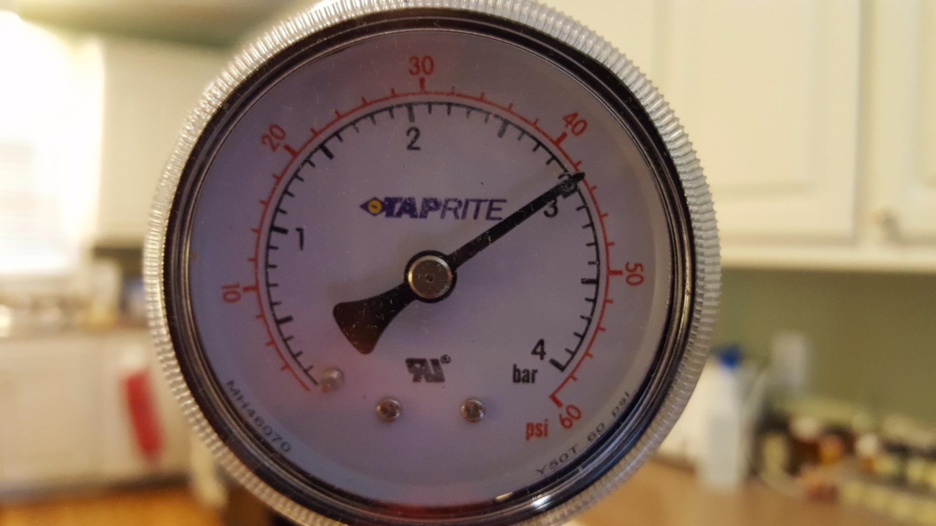 Taprite T742HP Primary Double Gauge CO2 Regulator, Brass customer photo 2