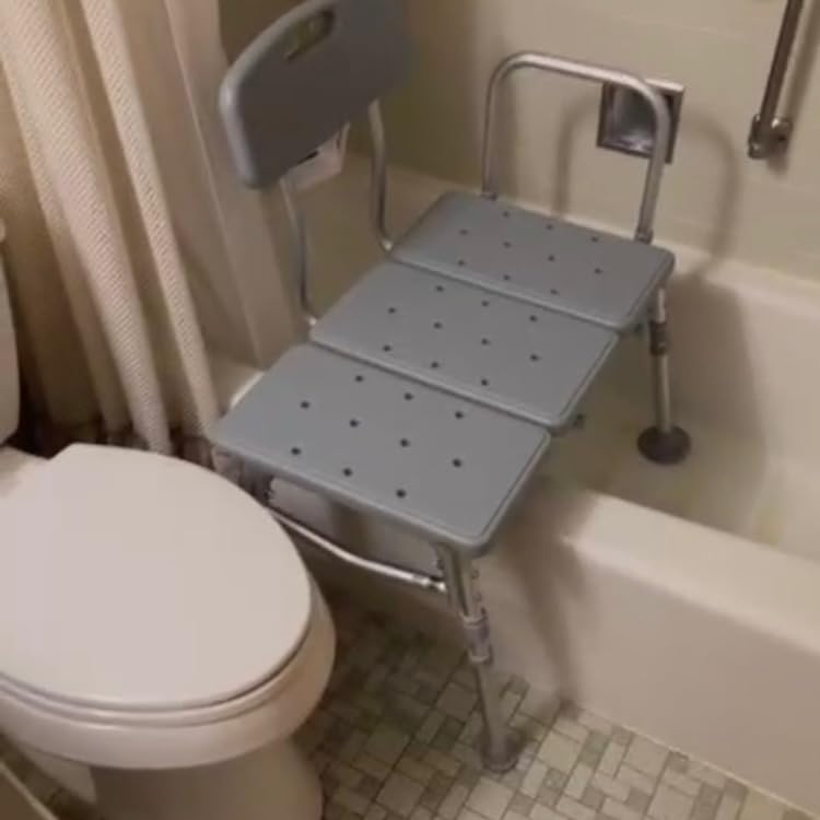 Drive Medical Tub Transfer Bench for Bathtub, Height Adjustable with Adjustable Backrest customer photo 1
