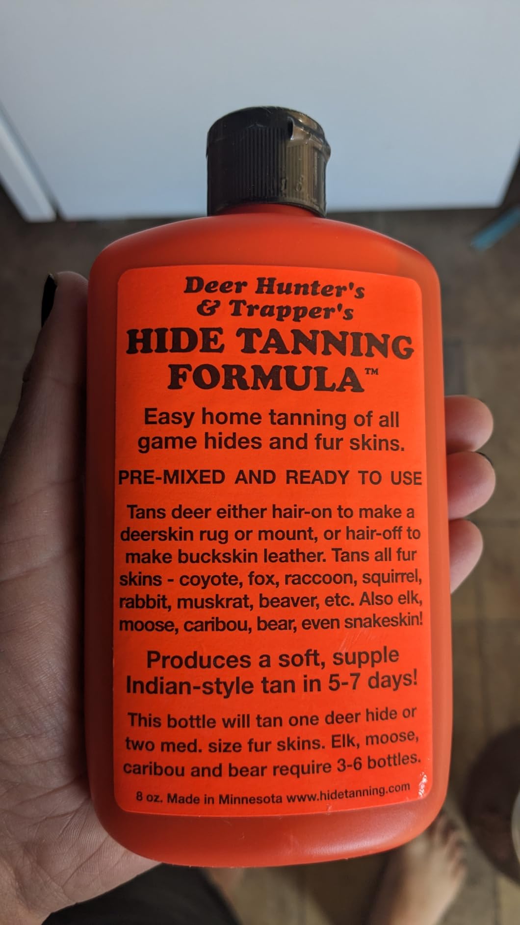 NW Trappers Deer Hunter's and Trapper's Hide and Fur Tanning Formula, 8 oz customer photo 1