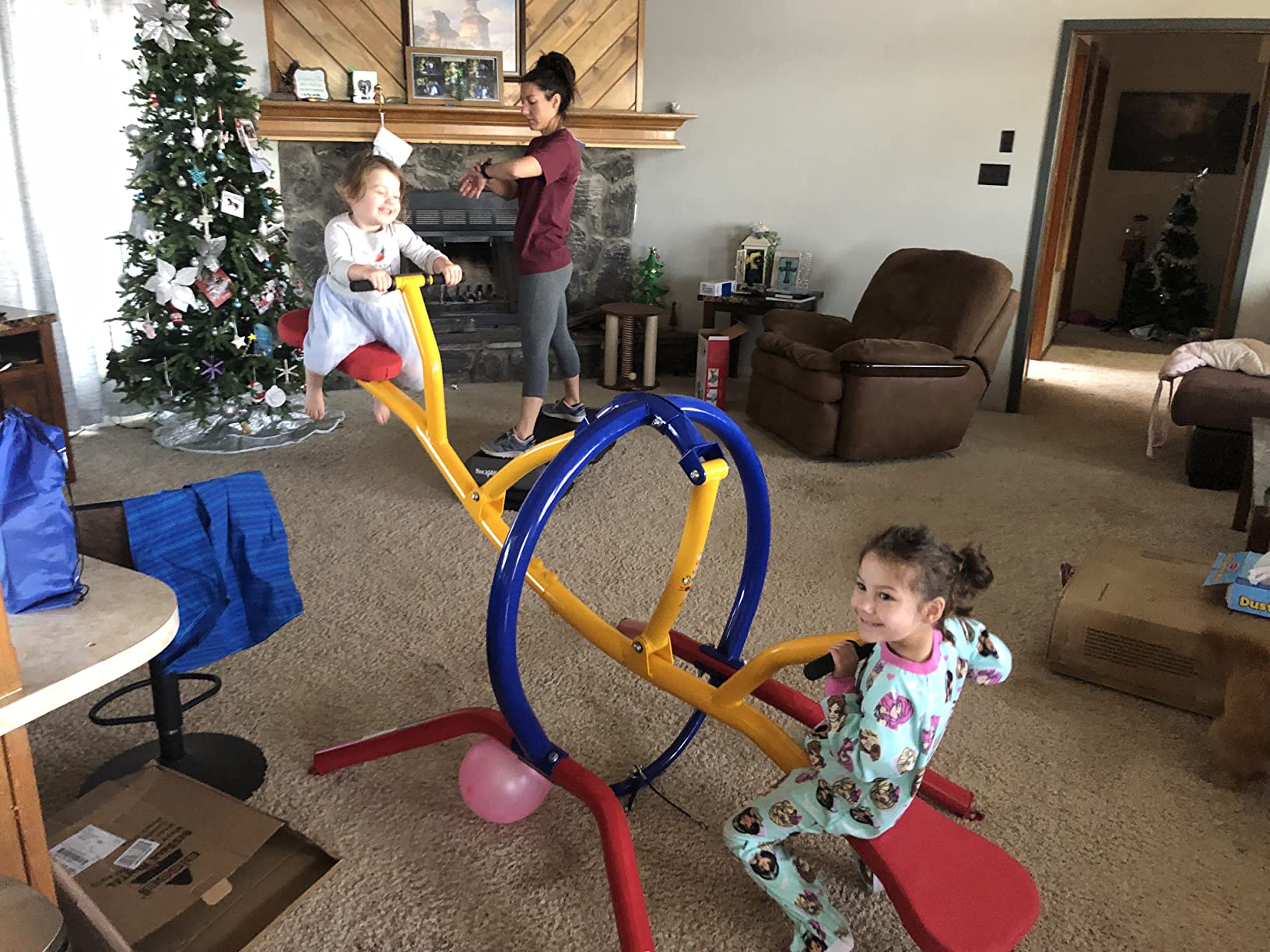 Gym Dandy Pendulum Teeter Totter Seesaw - Pendulum Motion Kids Playground Set - Indoor & Outdoor Active Play, TT-320, Age 3 and Up customer photo 2