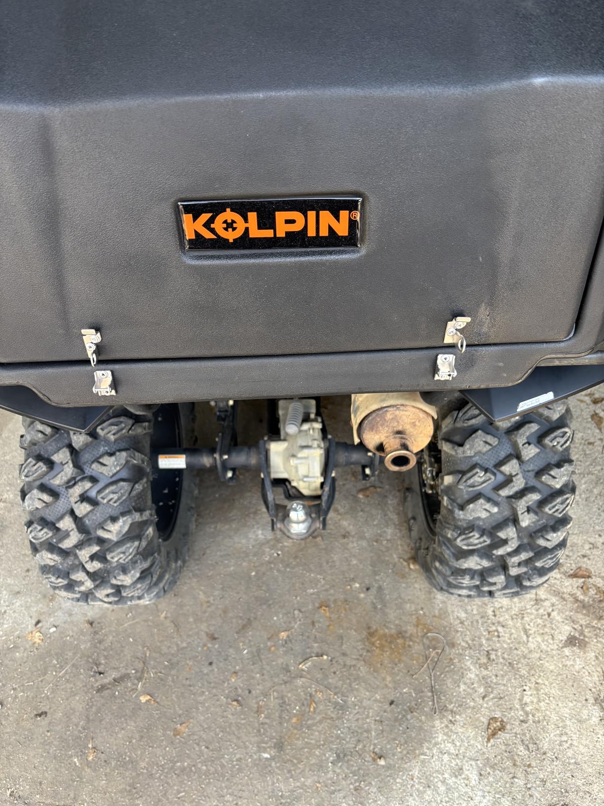Kolpin ATV Rear Helmet Box - 4438 Black Small customer photo 1
