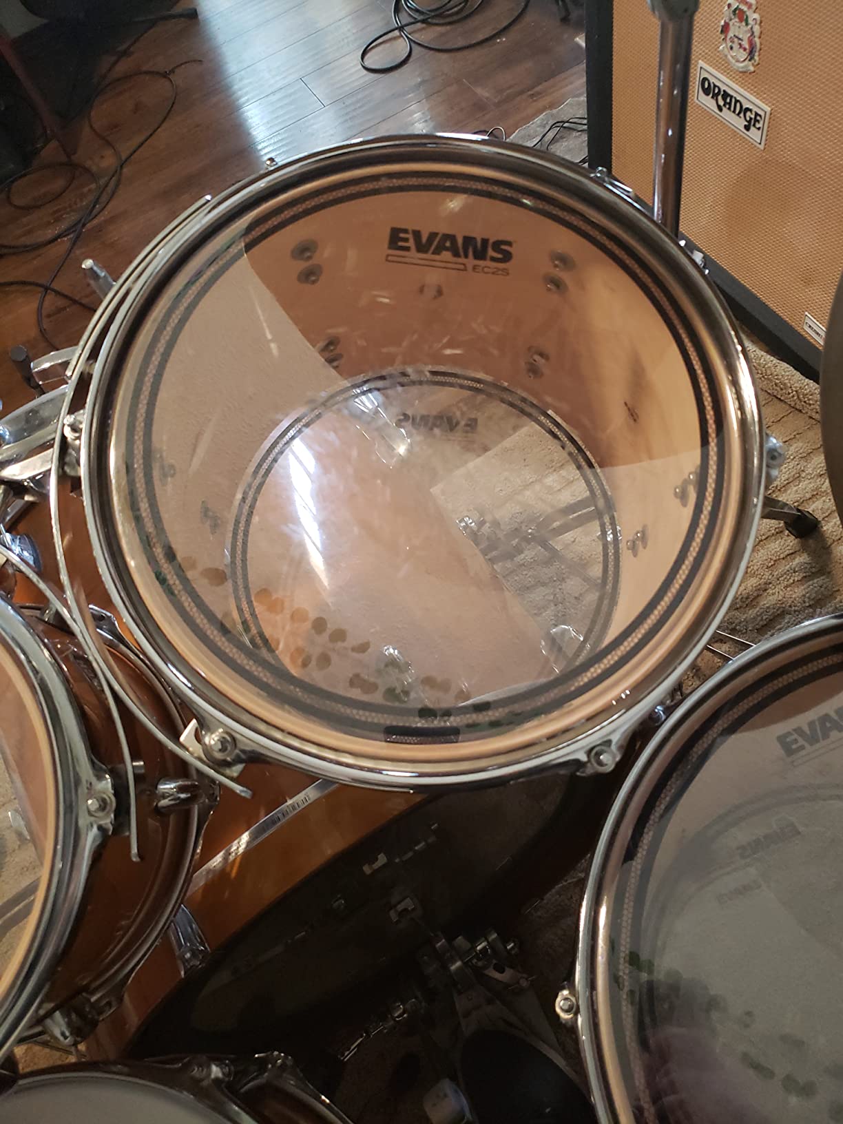 Evans EC2S Clear Rock Tompack Drum Heads - 10 inch, 12 inch, 16 inch customer photo 1