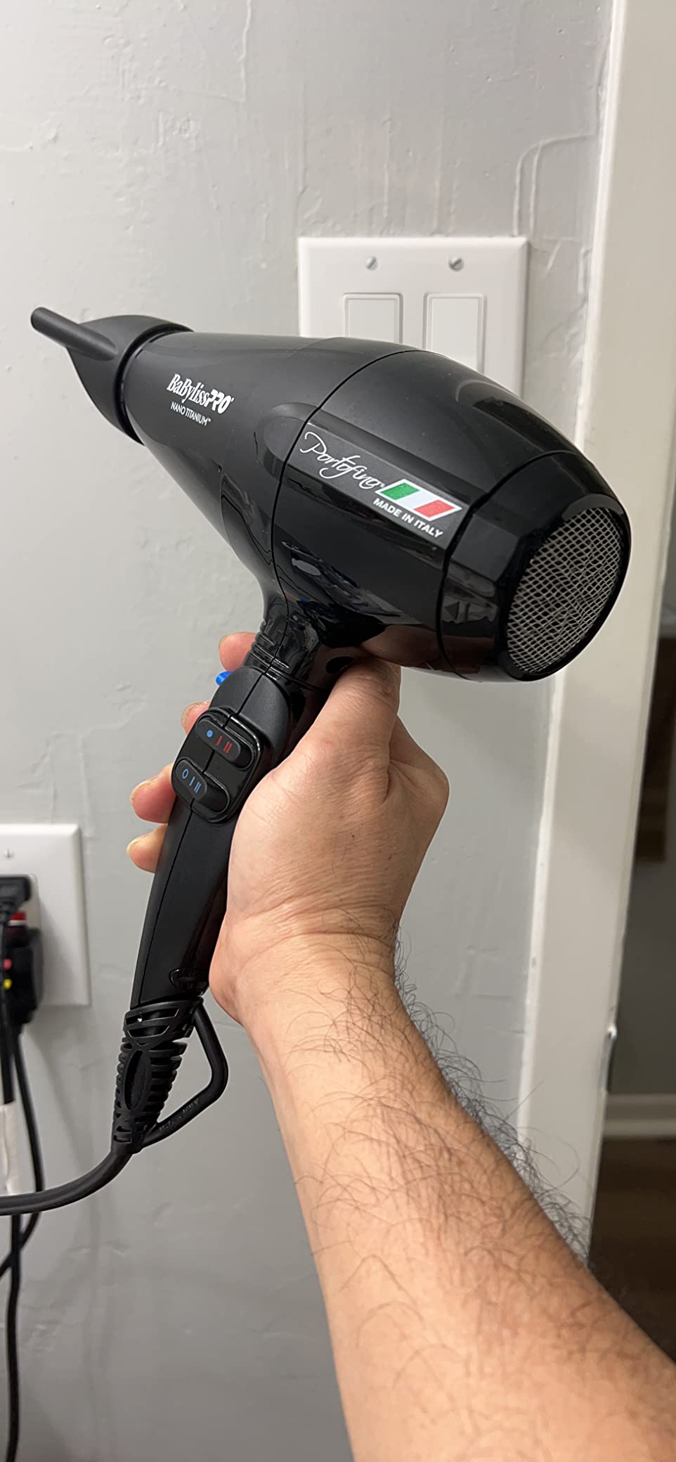 BaBylissPRO Nano Titanium Italian Portofino Hair Dryer - Professional 2000 Watt Blow Dryer customer photo 2