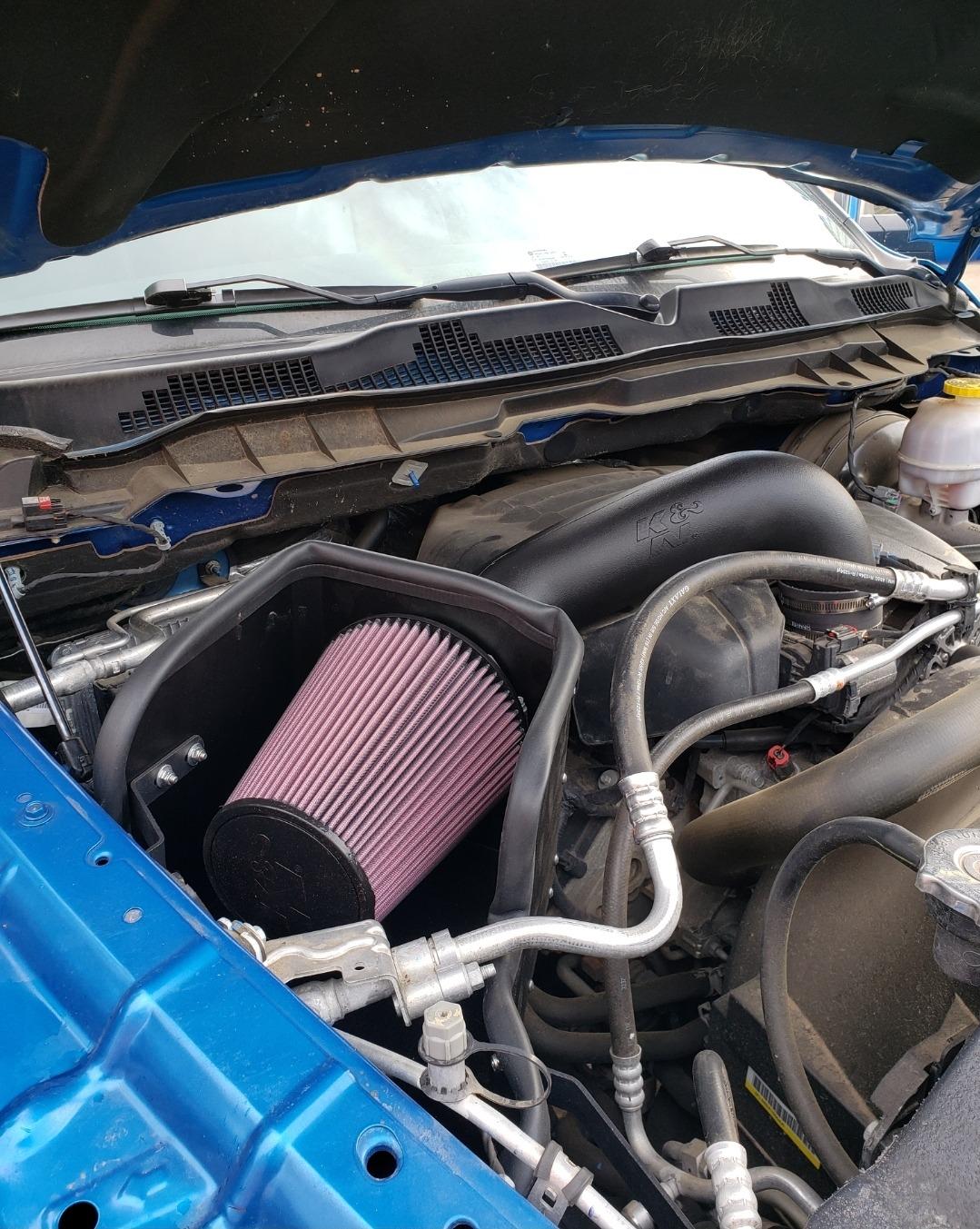 K&N Cold Air Intake System: High-Flow Air Filter, Increase Performance & Towing: Compatible with 2009-2023 RAM/DODGE 1500 Classic, 1500, 2500, 3500, 63-1561 customer photo 1