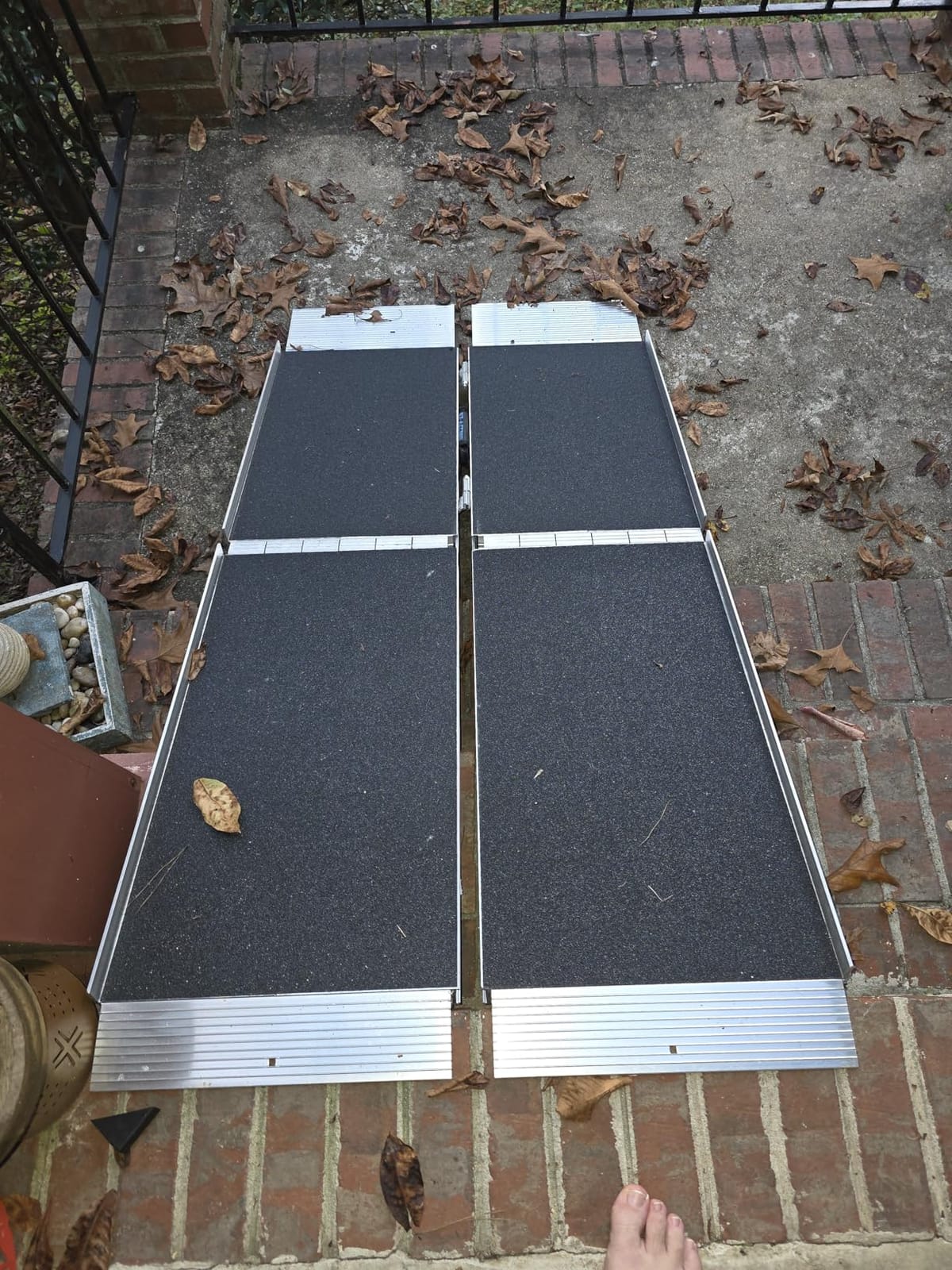 EZ-ACCESS Suitcase Trifold Wheelchair Ramp, Non Slip, 800 lb, Home, 8 ft | Portable Folding, Non Slip Applied Surface, Self-Adjusting Bottom Transition Plates, 800 Lb Capacity, Home Steps and Doorways customer photo 2
