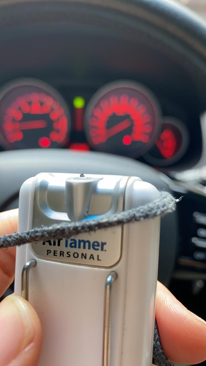 AirTamer A302 Small Personal and Portable Air Purifier | Lithium Battery Operated | New Electrostatic Purification Technology, Proven Performance, Metal Travel Case customer photo 2