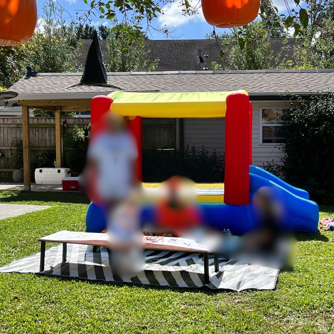 Little Tikes Jump 'n Slide Inflatable Bouncer Includes Heavy Duty Blower With GFCI, Stakes, Repair Patches, And Storage Bag, for Kids Ages 3-8 Years customer photo 1