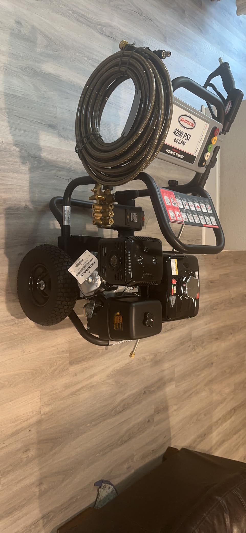 Simpson PS4240 PowerShot Gas Pressure Washer Powered by Honda GX390, 4200 PSI at 4.0 GPM, (49 State) 60456 customer photo 1