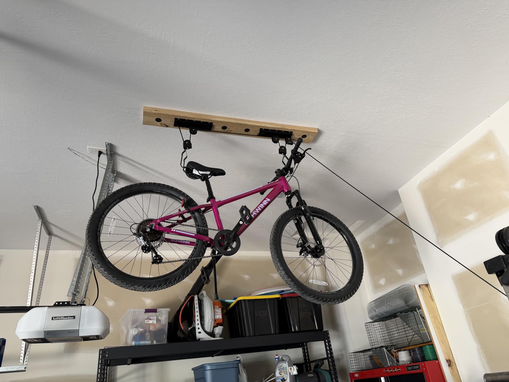 RAD Sportz Bicycle Hoist 2-Pack Quality Garage Storage Bike Lift with 100 lb Capacity Even Works as Ladder Lift Premium Quality customer photo 2