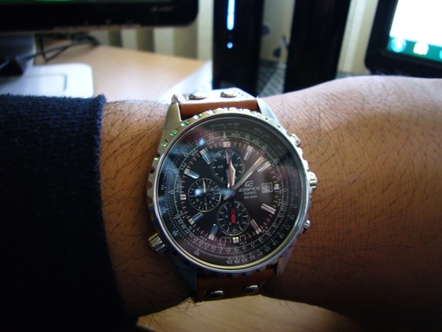 Casio Men's EF527D-1AV Edifice Stainless Steel Multi-Function Watch customer photo 1