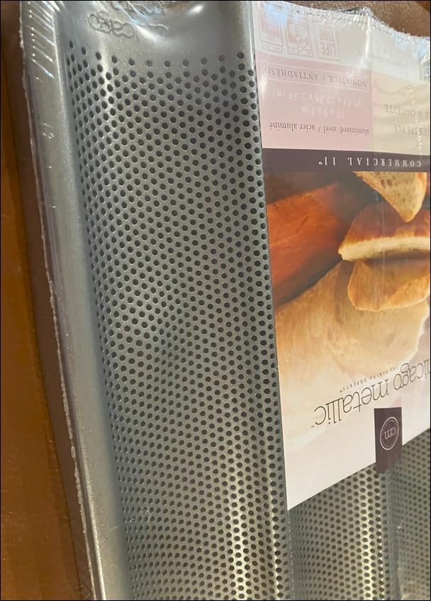 Chicago Metallic Commercial II Non-Stick Perforated French Bread Pan, Perfect for creating a crisp, golden-brown crust customer photo 2