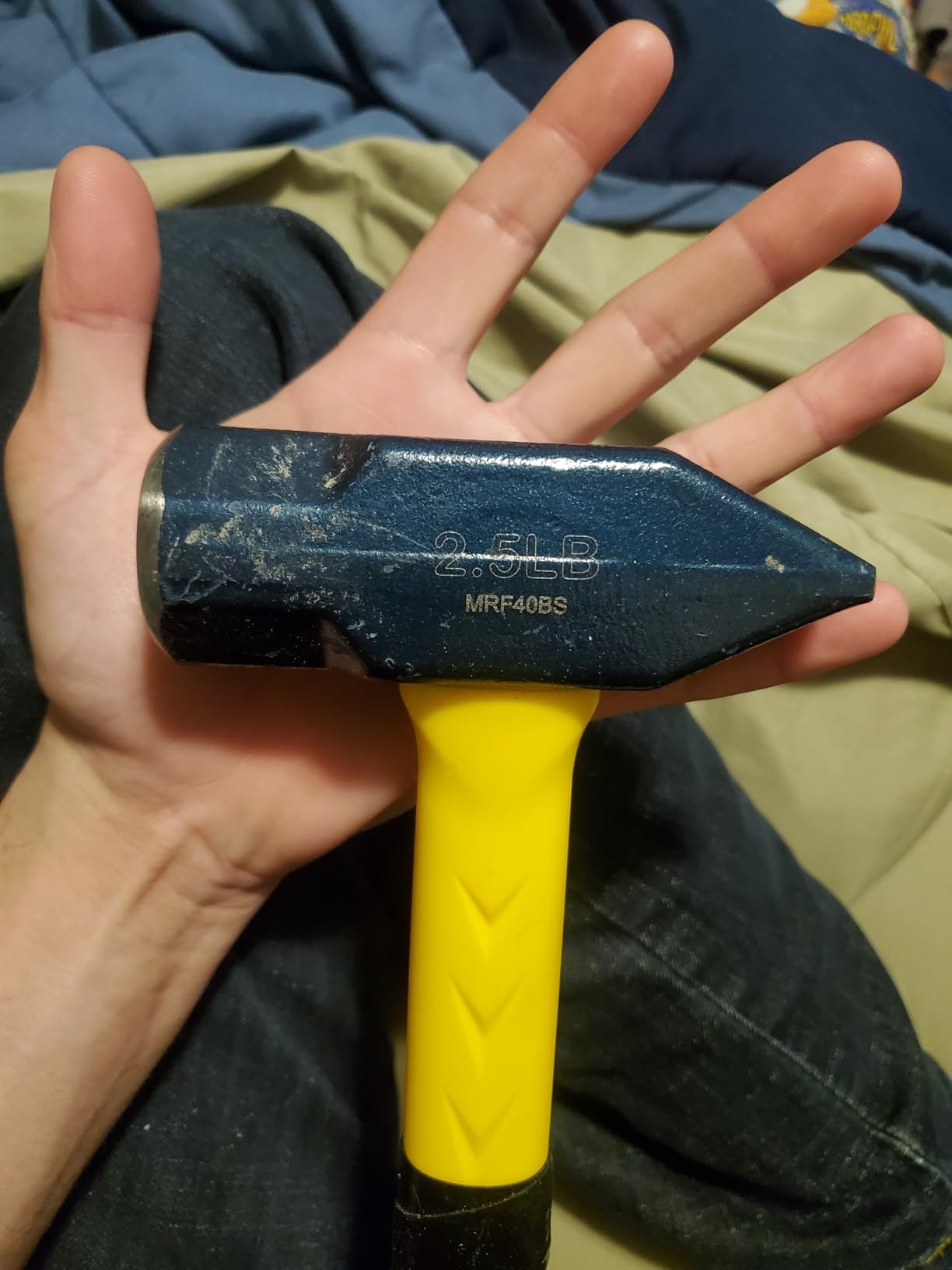 ESTWING Sure Strike Blacksmith's Hammer, 40 oz Hand Sledge, MRF40BS | Forged Steel Head, The Right Size For The Job, Built For The Pro, Non-Slip Fiberglass Handle customer photo 1