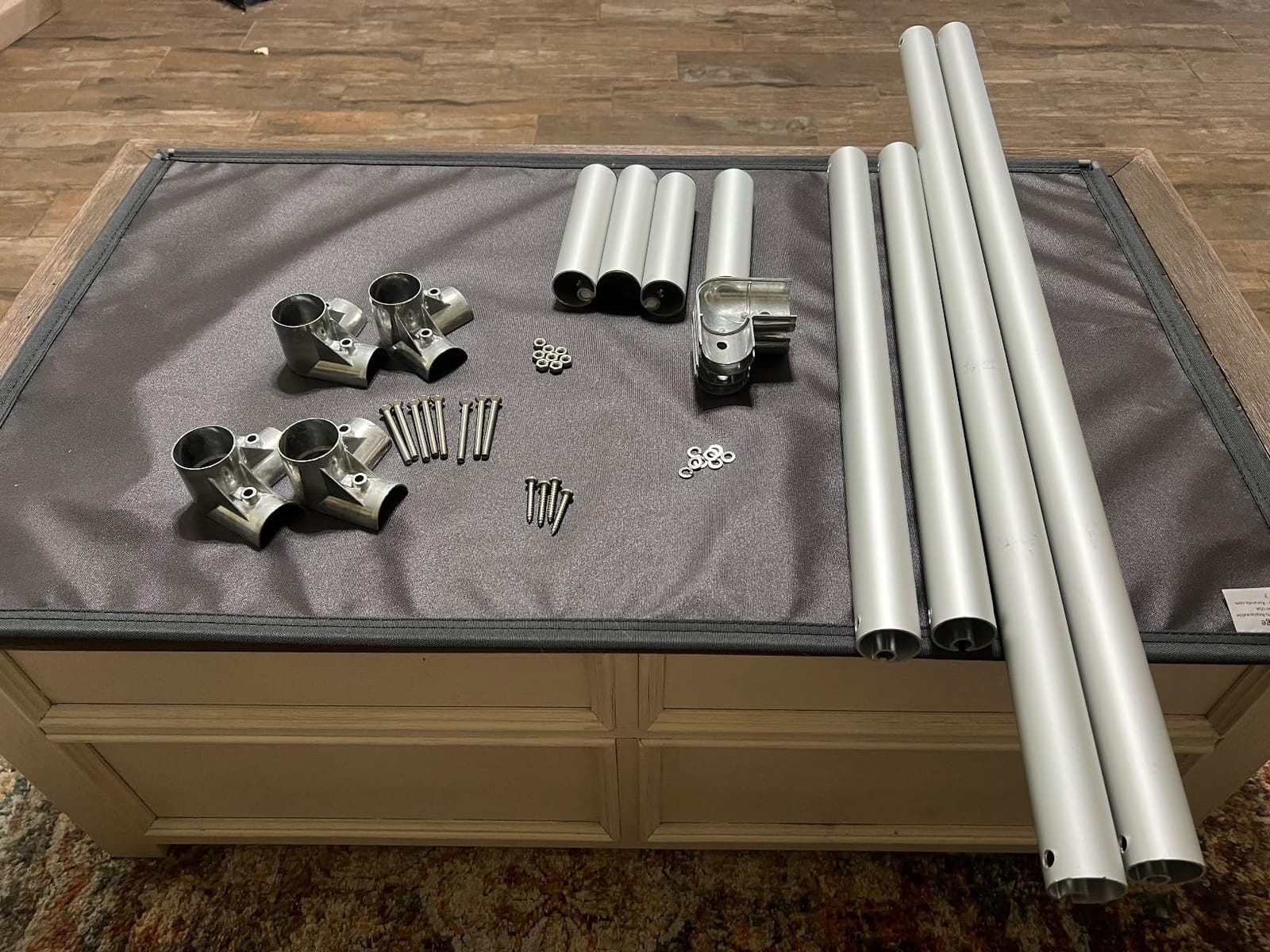 Kuranda Chewproof Elevated Dog Bed - Silver Aluminum - 35