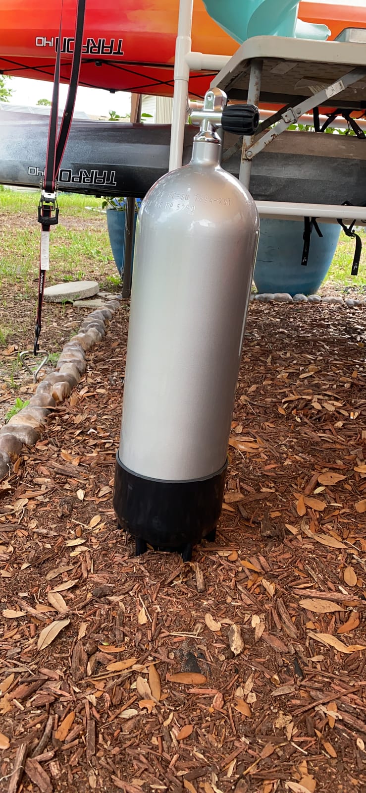 Faber FX Series 100 cu ft High Pressure Blue Steel Tank F-X Din/Yoke 3442 psi, Steel Scuba Tank, Steel Scuba Cylinder, Diving Tank, Scuba Cylinder, Scuba Tank customer photo 1