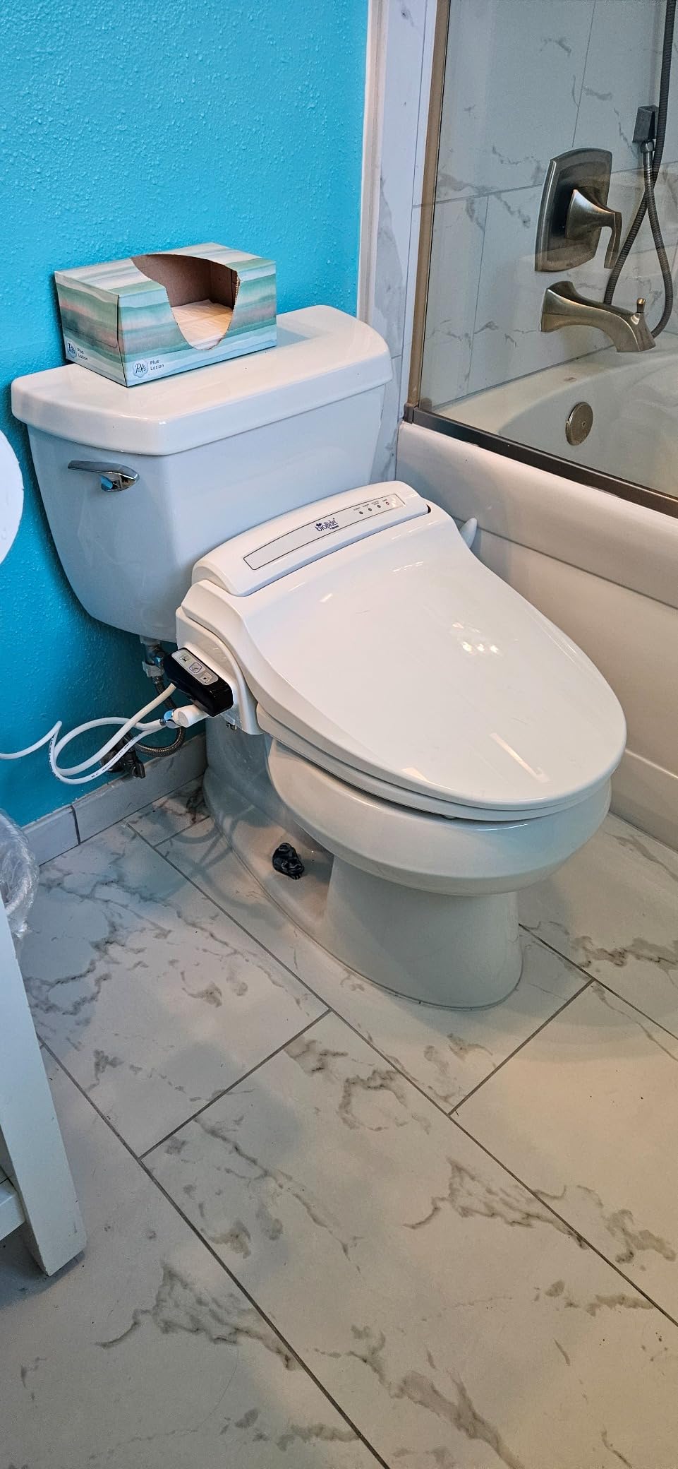 Bio Bidet Bliss BB1000 Electric Bidet Toilet Seat, Warm Water with Air Dryer, Heated Seat with Slow Close Lid, Remote Control, Elongated White customer photo 2