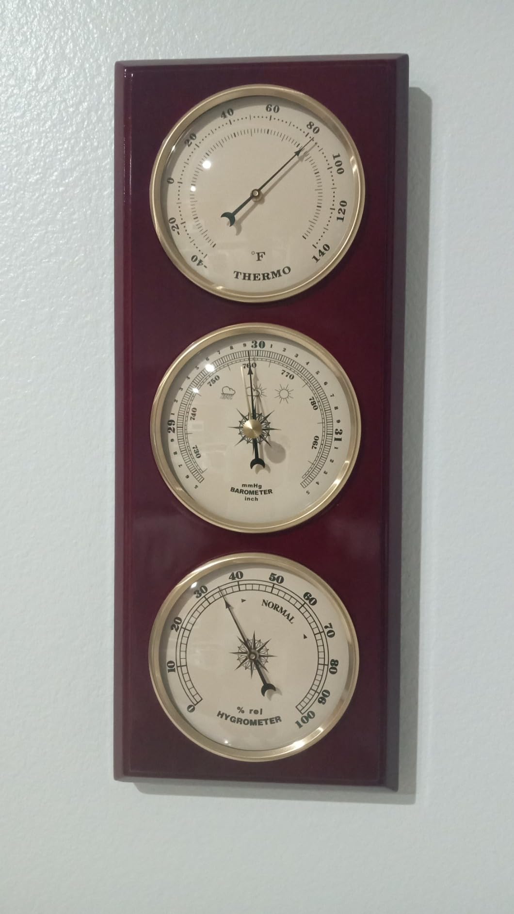 Ambient Weather YG315 Cherry Finish Dial Traditional Weather Station customer photo 1