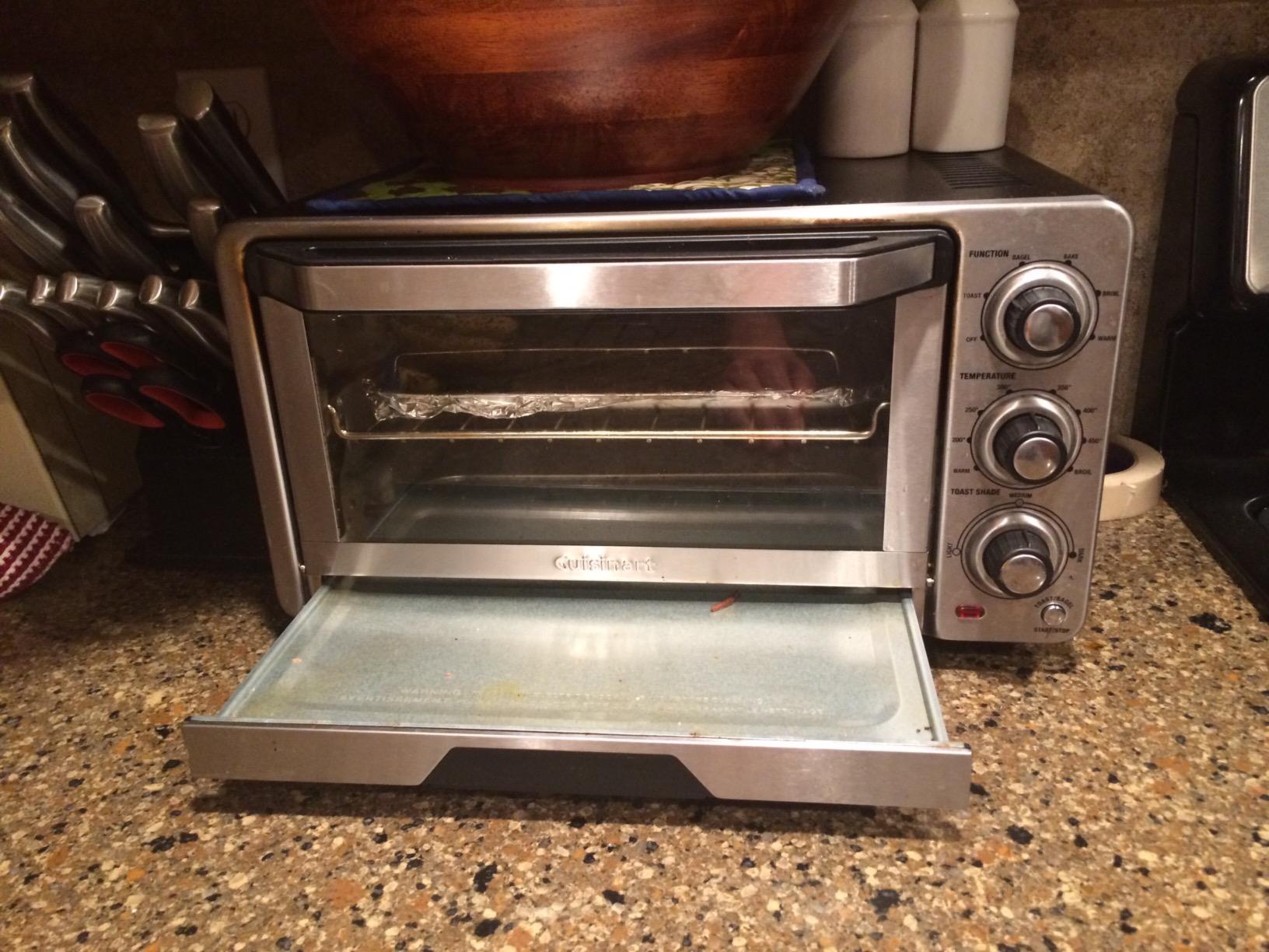 Cuisinart Toaster Oven Broiler, 1800W Countertop Design, 0.5 cu. ft. | Custom Classic small toaster oven, nonstick interior & shade control settings, fits 11
