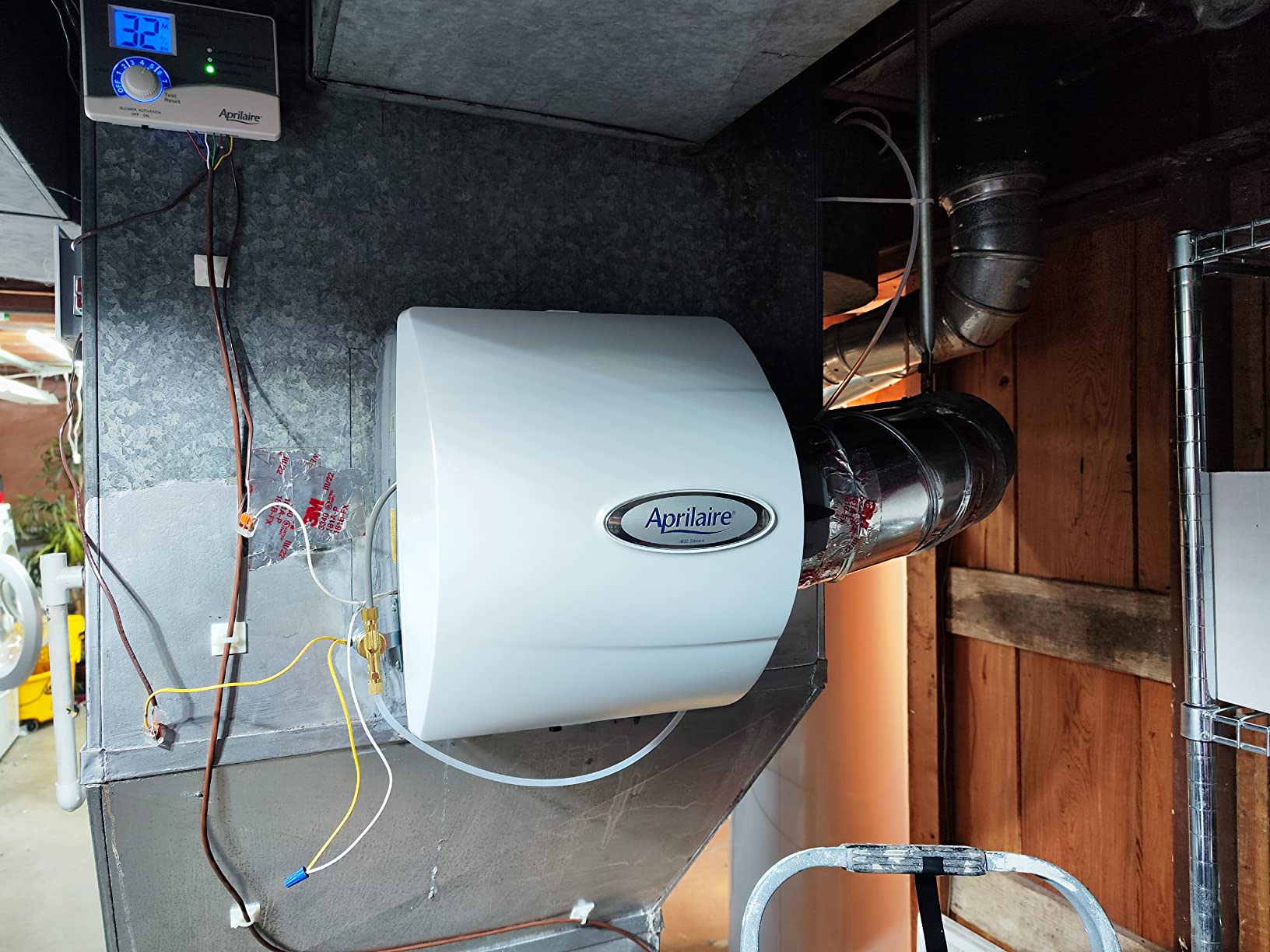 AprilAire 400 Whole-House Humidifier, Automatic Water Saver Furnace Humidifier, Large Capacity Whole-House Humidifier for Homes up to 5,000 Sq. Ft., White customer photo 1