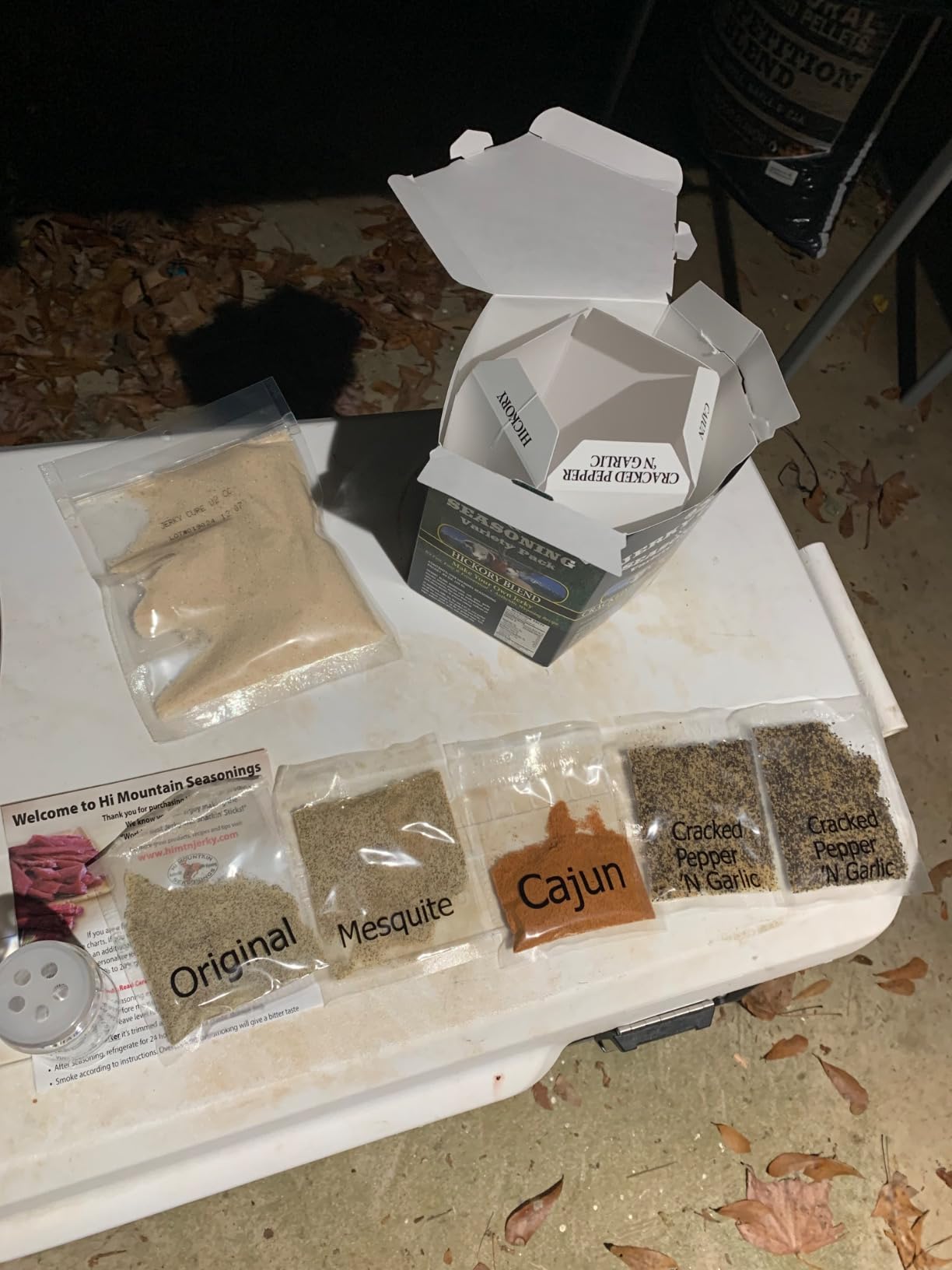 Hi Mountain Variety Pack 1 Jerky Seasoning and Cure Kit | Variety Pack | Classic flavors: Original, Mesquite, Hickory, Cracked Pepper & Garlic, Cajun, Beef, Venison, Deer, Elk, Up to 20 lbs customer photo 2