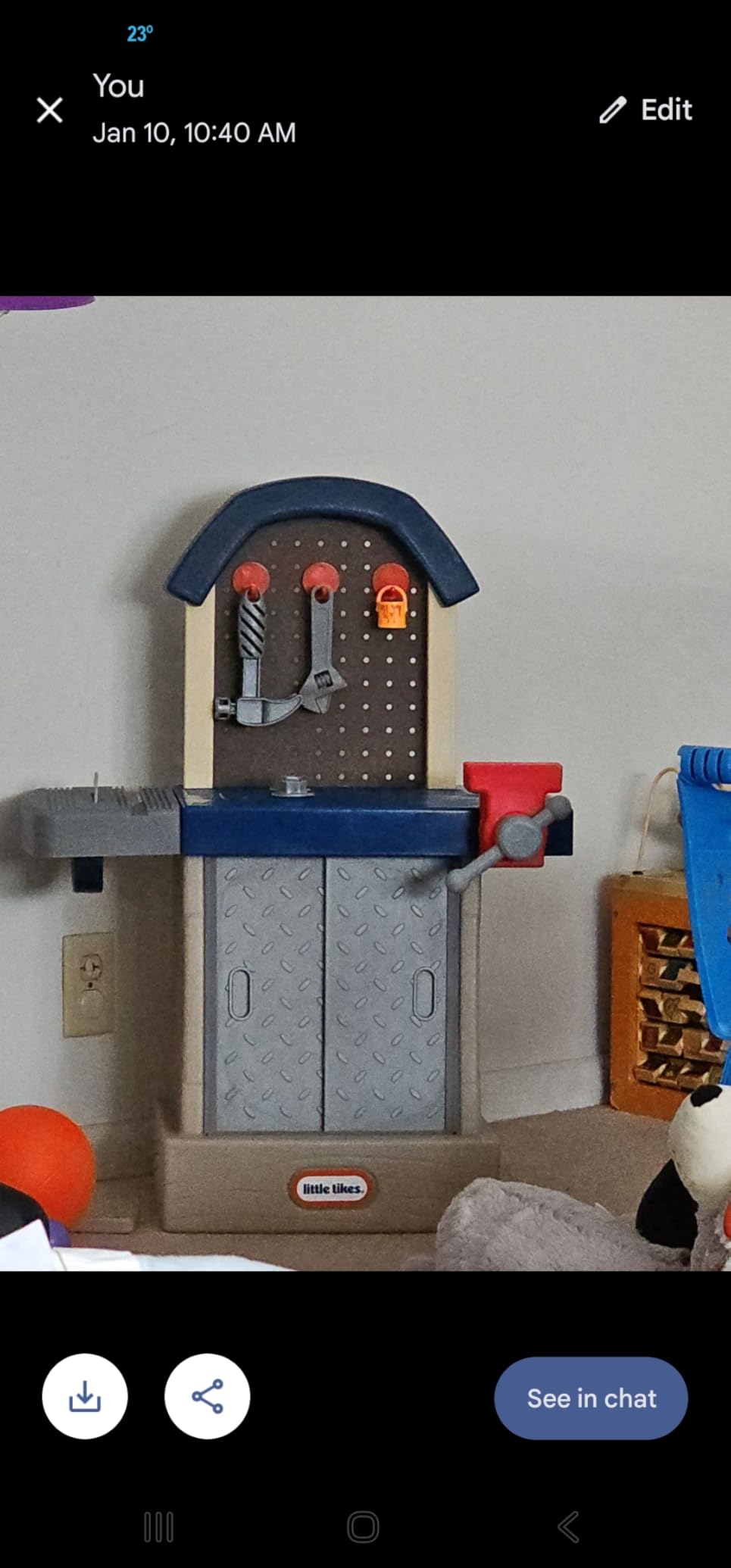 Little Tikes Tough Workshop Beige customer photo 2