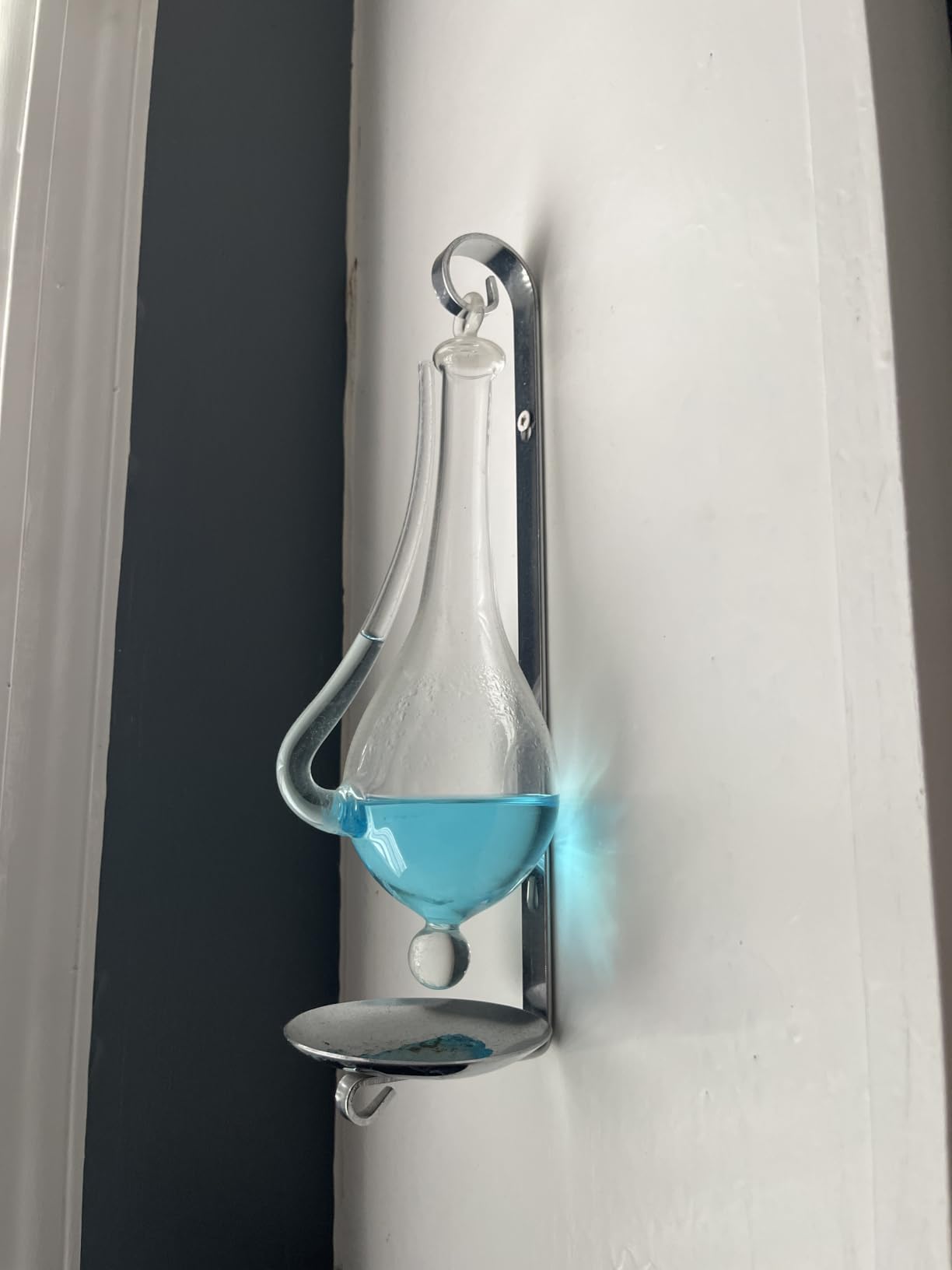 Ambient Weather B1025C Antique Storm Glass Wall Mount Liquid Barometer with Drip Cup customer photo 1