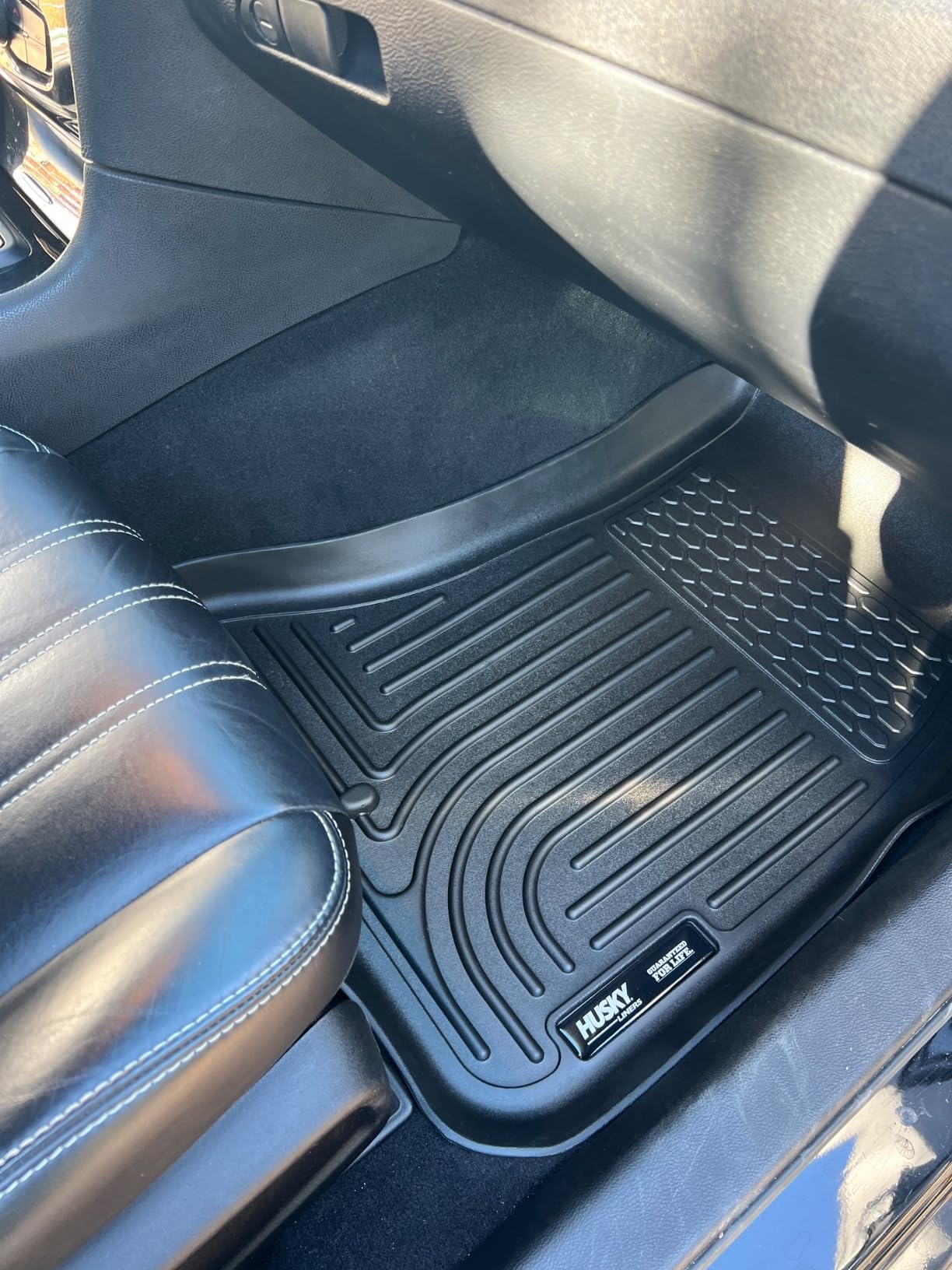 Husky Liners Weatherbeater Floor Mats | Fits 2011-2024 Chrysler 300 & Dodge Charger (Rear Wheel Drive only) | Front & 2nd Row, 3-pc Black - 98061 customer photo 1